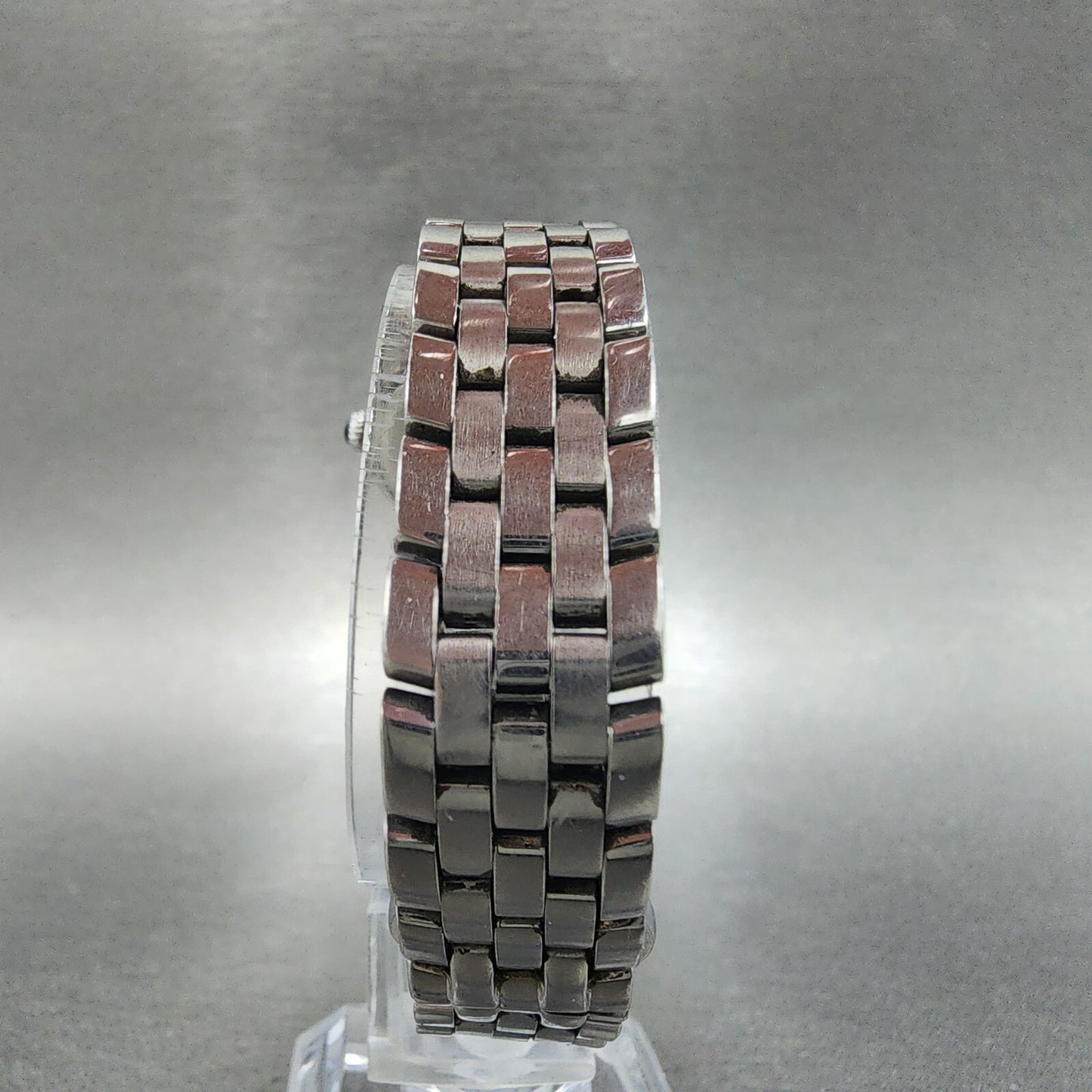Bulova Accutron Watch Women 24mm MOP Dial Silver Tone Diamond Accents New Batt