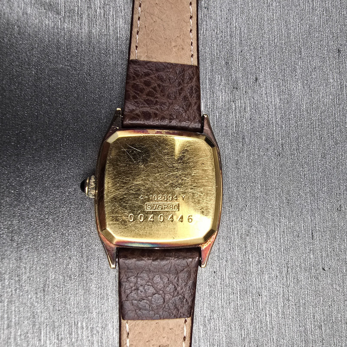 Citizen Exceed Tank Watch Women 21mm Champagne Dial Gold 4-102894 New Battery JP10