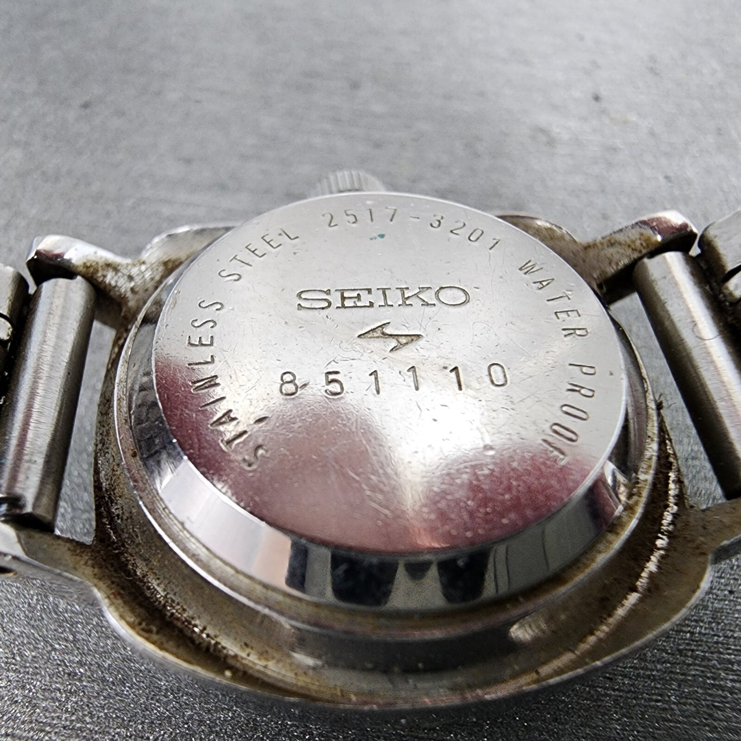 Seiko Maticlady Watch Women 24mm White Dial Steel Date 2517-3201 PARTS