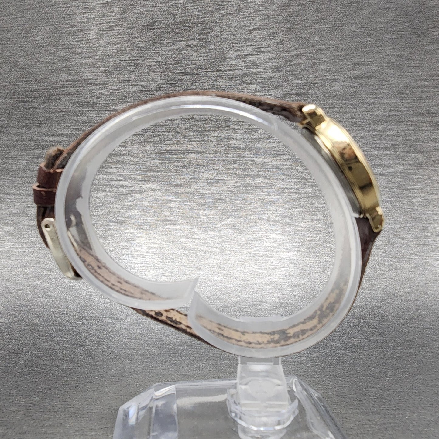 Seiko Avenue Watch Women 24mm White Dial Gold Tone Round 2P21-0B6A New Battery