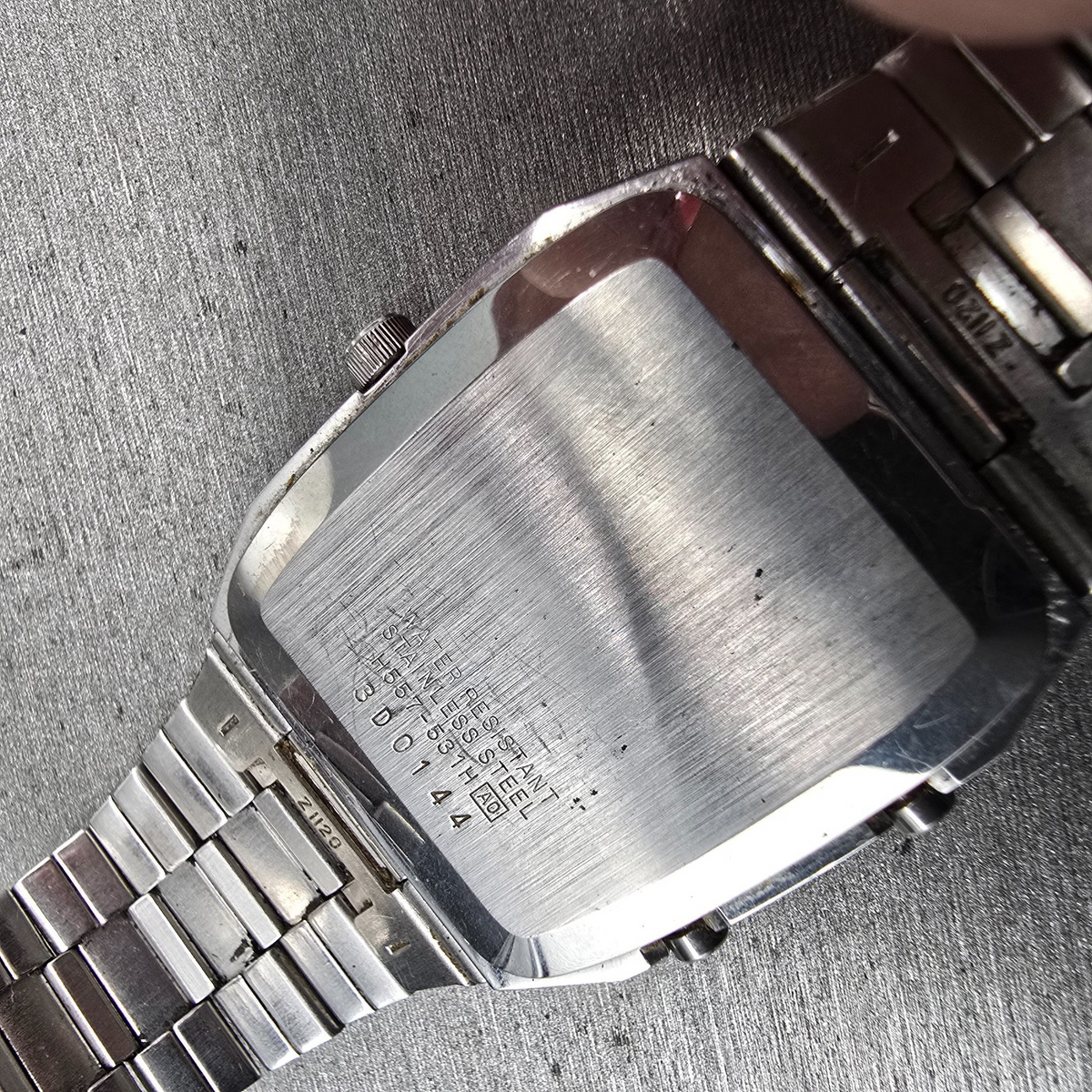 Seiko Watch Men 31mm Silver Dial Silver Chronograph Alarm H557-531H New Battery10