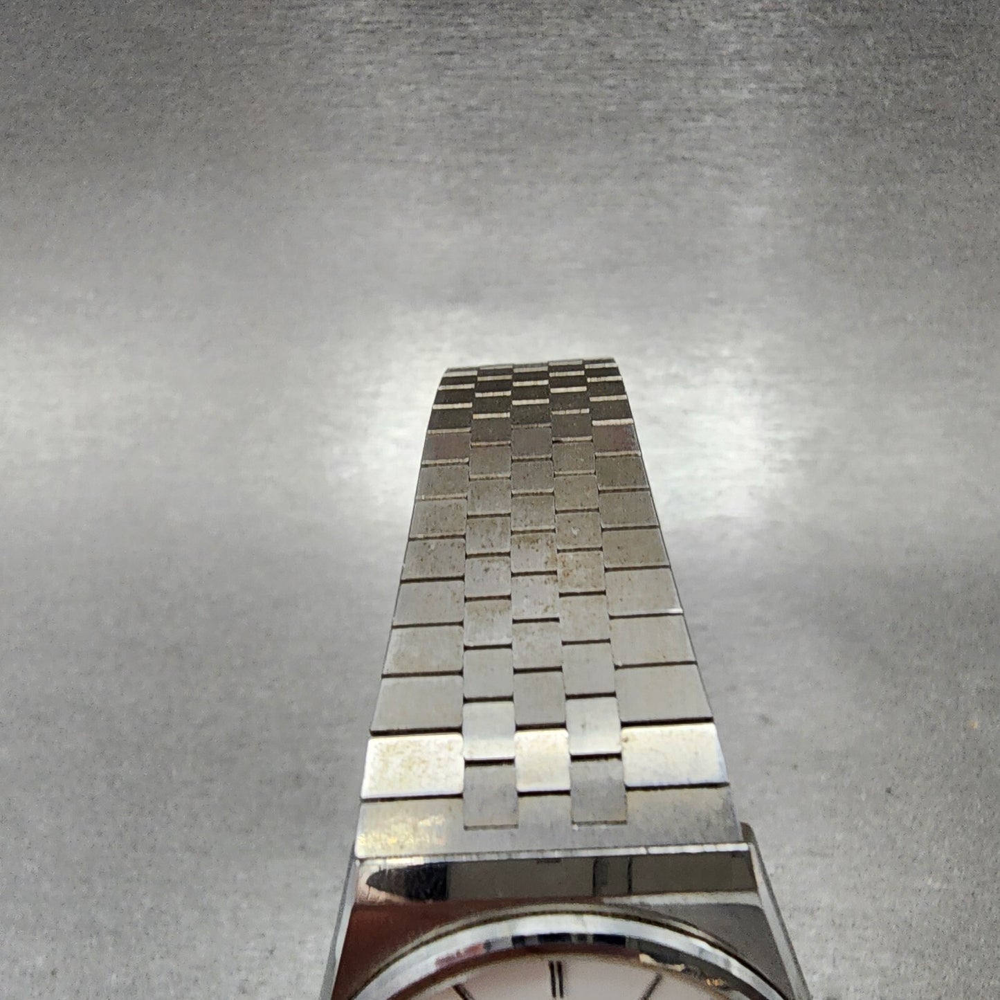 Seiko Watch Men 32mm White Dial Silver Tone Daydate 9063-6020 New Battery