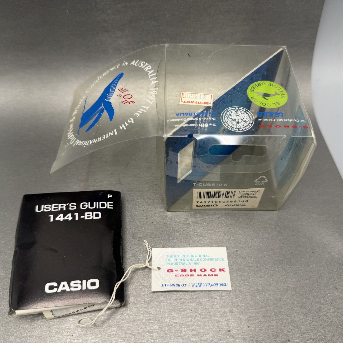 Casio G-Shock DW-6910K Watch Men 50mm Digital Clear Alarm Chrono READ!!!!! ICERC12