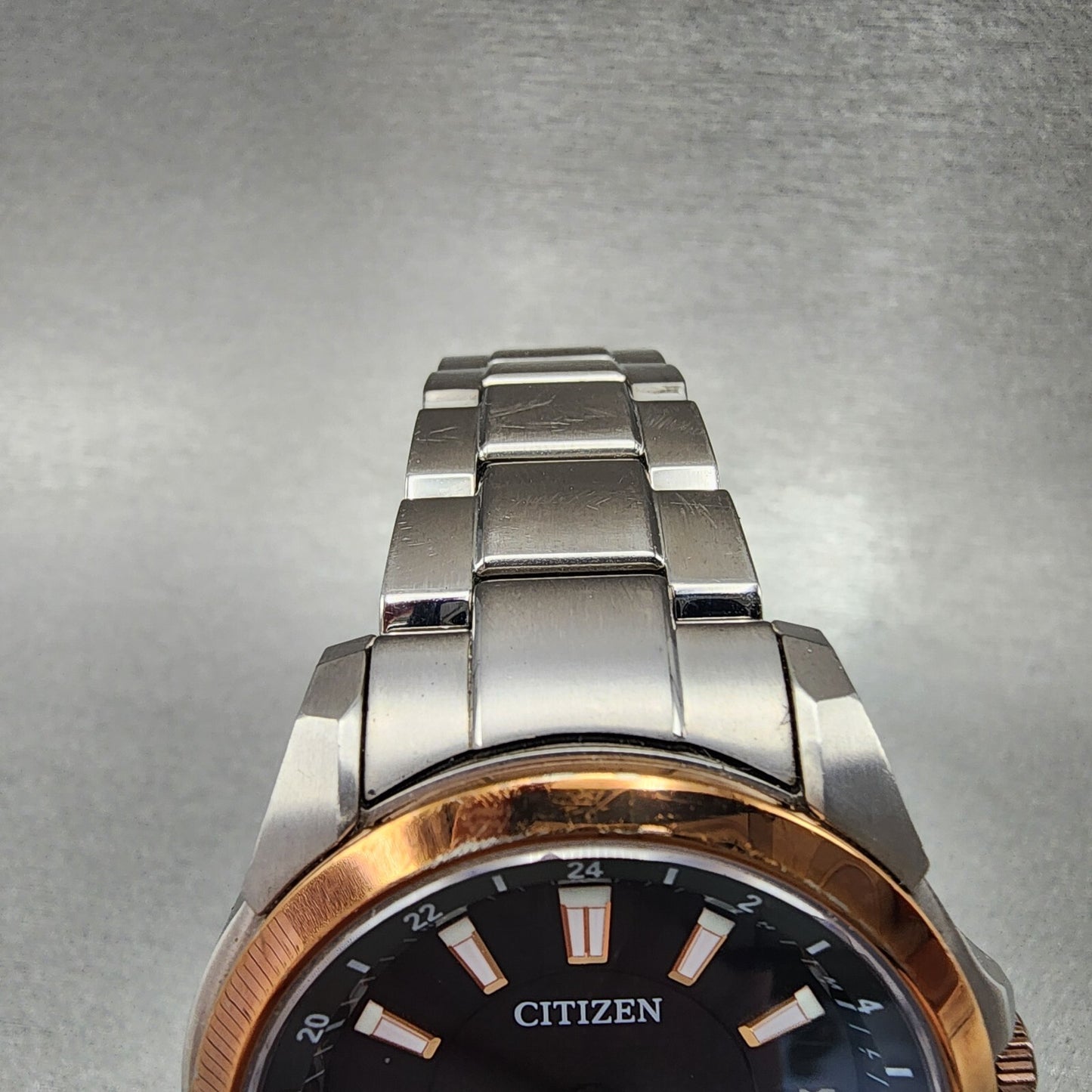 Citizen Eco-Drive Attesa GMT Watch Men 40mm Black Dial Titanium Date Round Runs