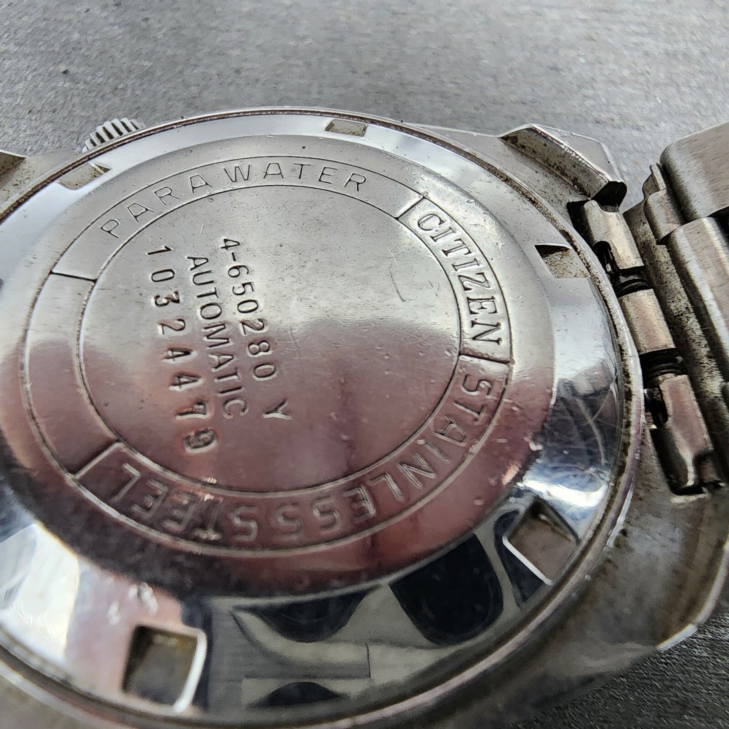 VTG Citizen Automatic Watch Men 36mm Silver Dial Steel Daydate Rectangle READ!!!