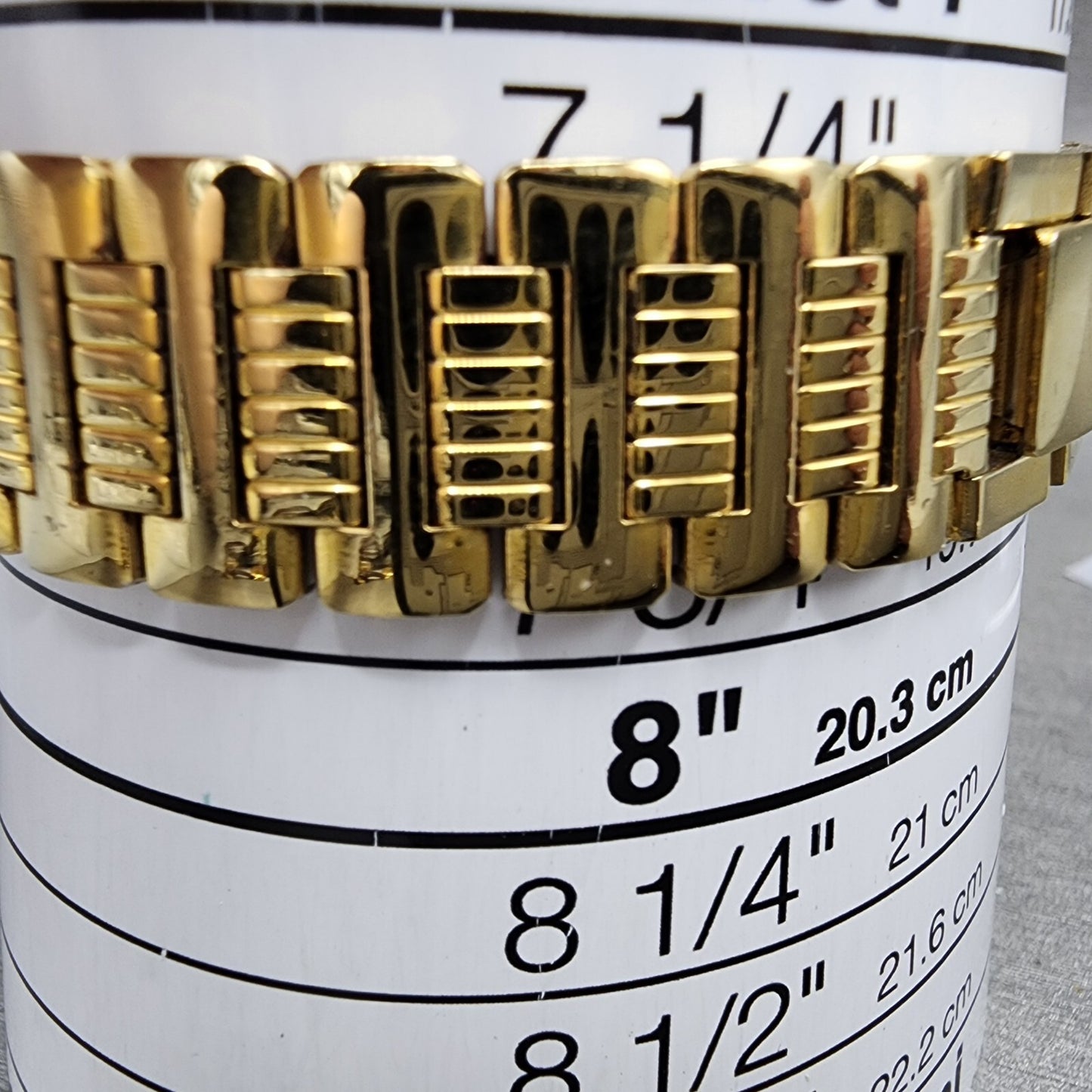 Seiko Watch Men 33mm Gold Dial Gold Tone Daydate Round 5Y236090 New Battery10