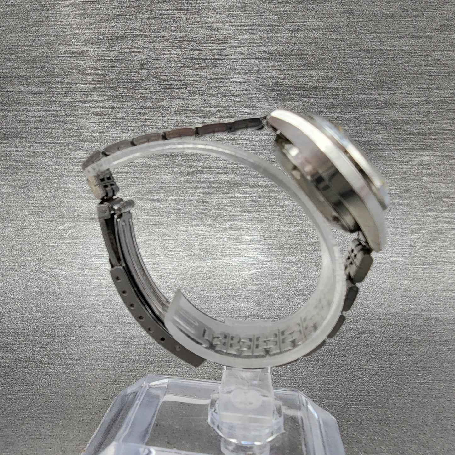 Seiko Automatic Watch Women 25mm Blue Dial Silver Tone Daydate 2206-0510 Runs