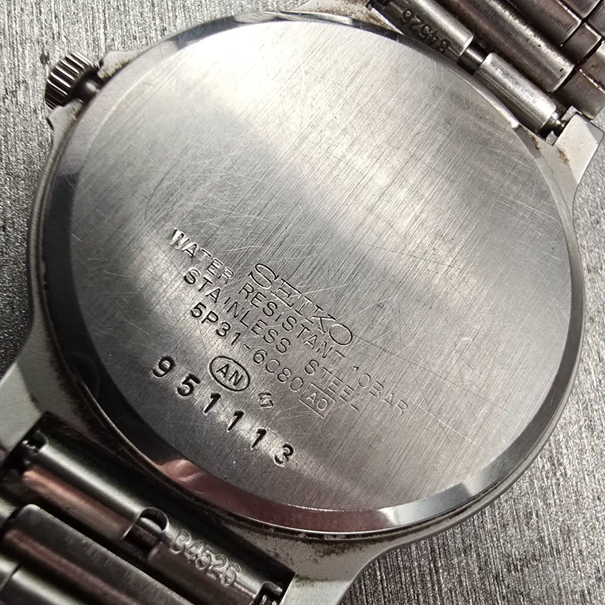 Seiko Avenue Watch Men 33mm White Dial Silver Tone Round 5P31-6C80 New Battery10