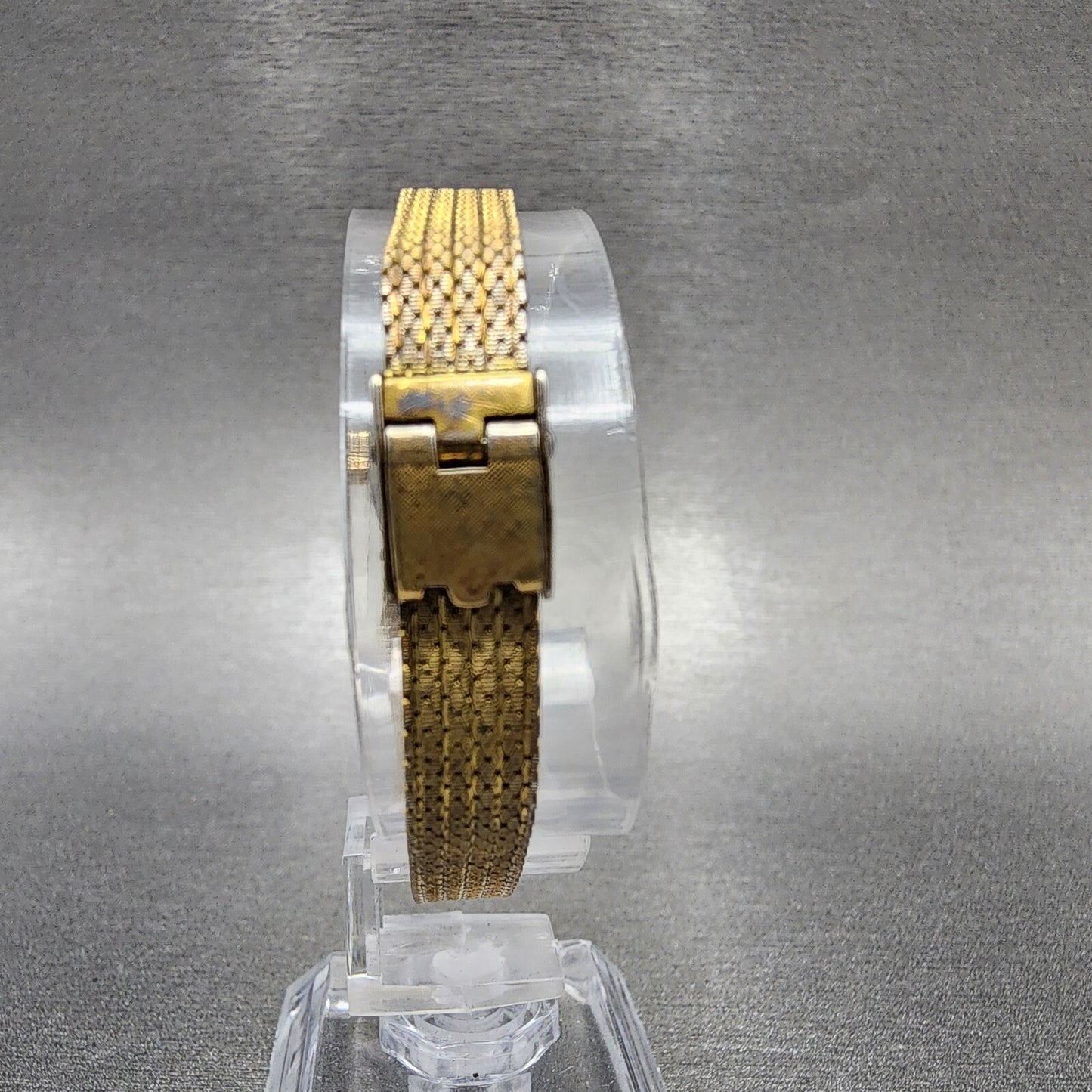VTG Hamitlon Watch Women 14mm White Dial Gold Plated Oval Manual Wind PARTS