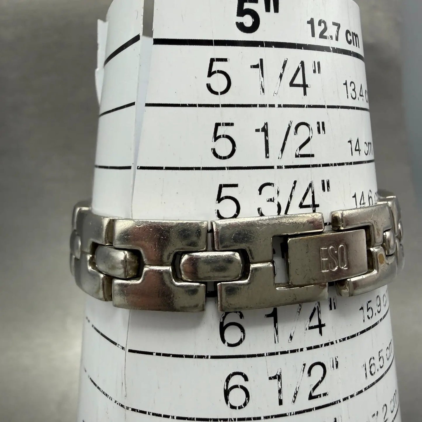 ESQ Watch Women 22mm Black Dial Silver Tone Crystal Bezel Round E5213 New Batt10