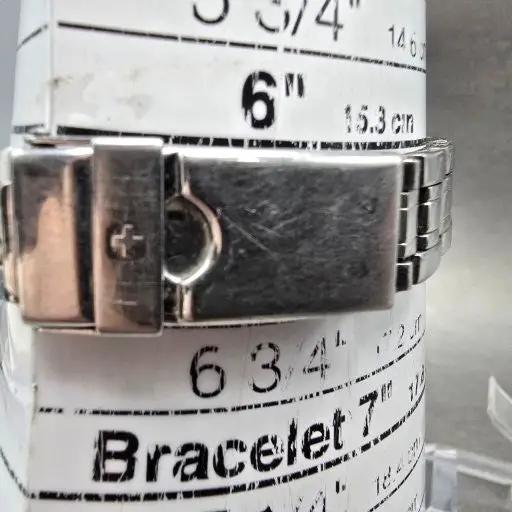 Wenger Swiss Military Watch Women 29mm White Dial Silver Tone Date 79040 New Bat11