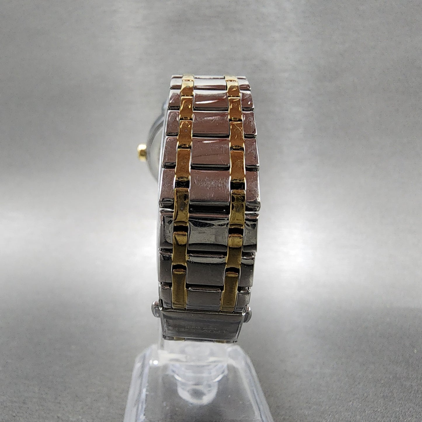 Coach Lex Watch Women 32mm White Dial Two Tone Round W6050 New Battery
