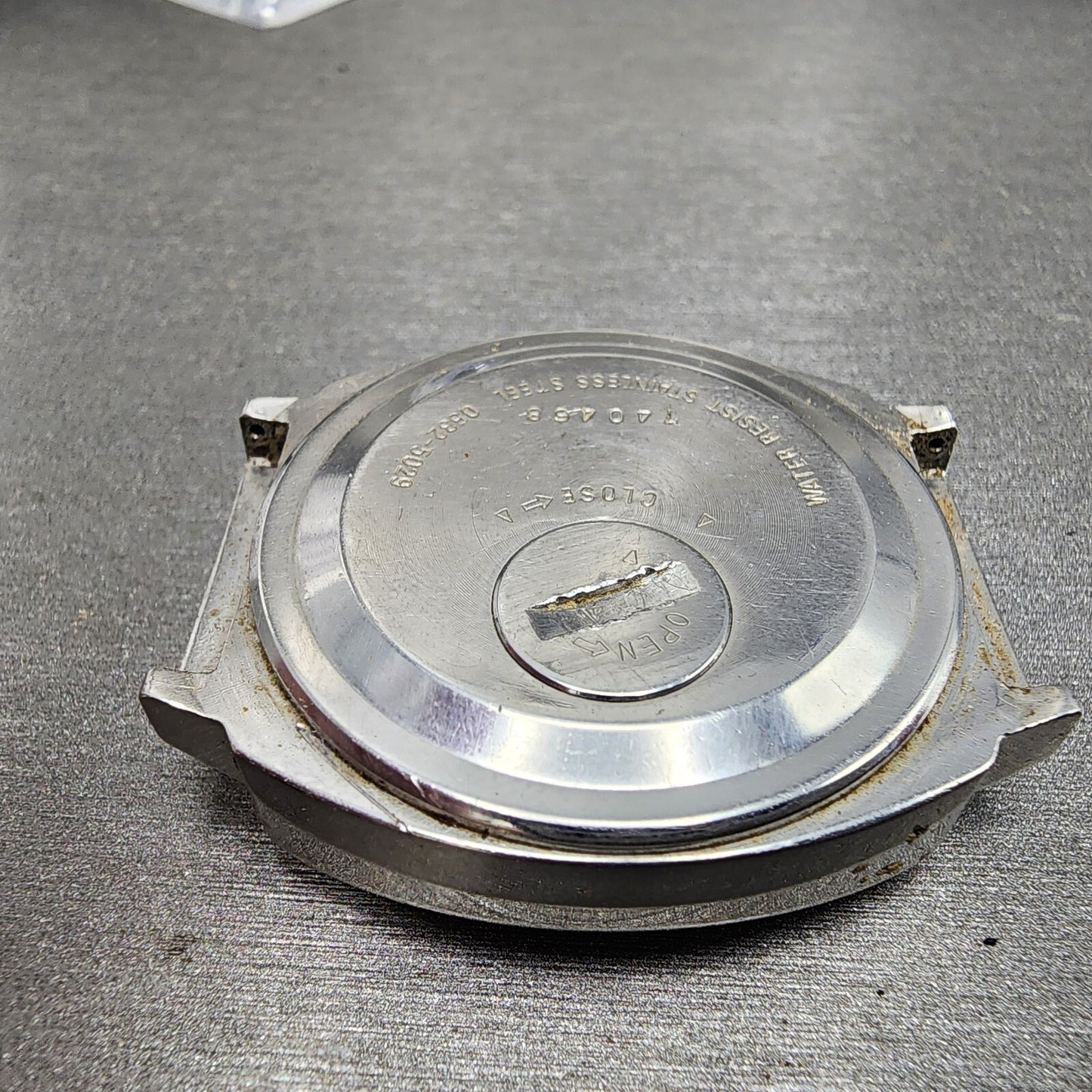 Seiko Digital Watch Men 37mm LCD Steel Round 0532-5029 Pie Pieces PARTS