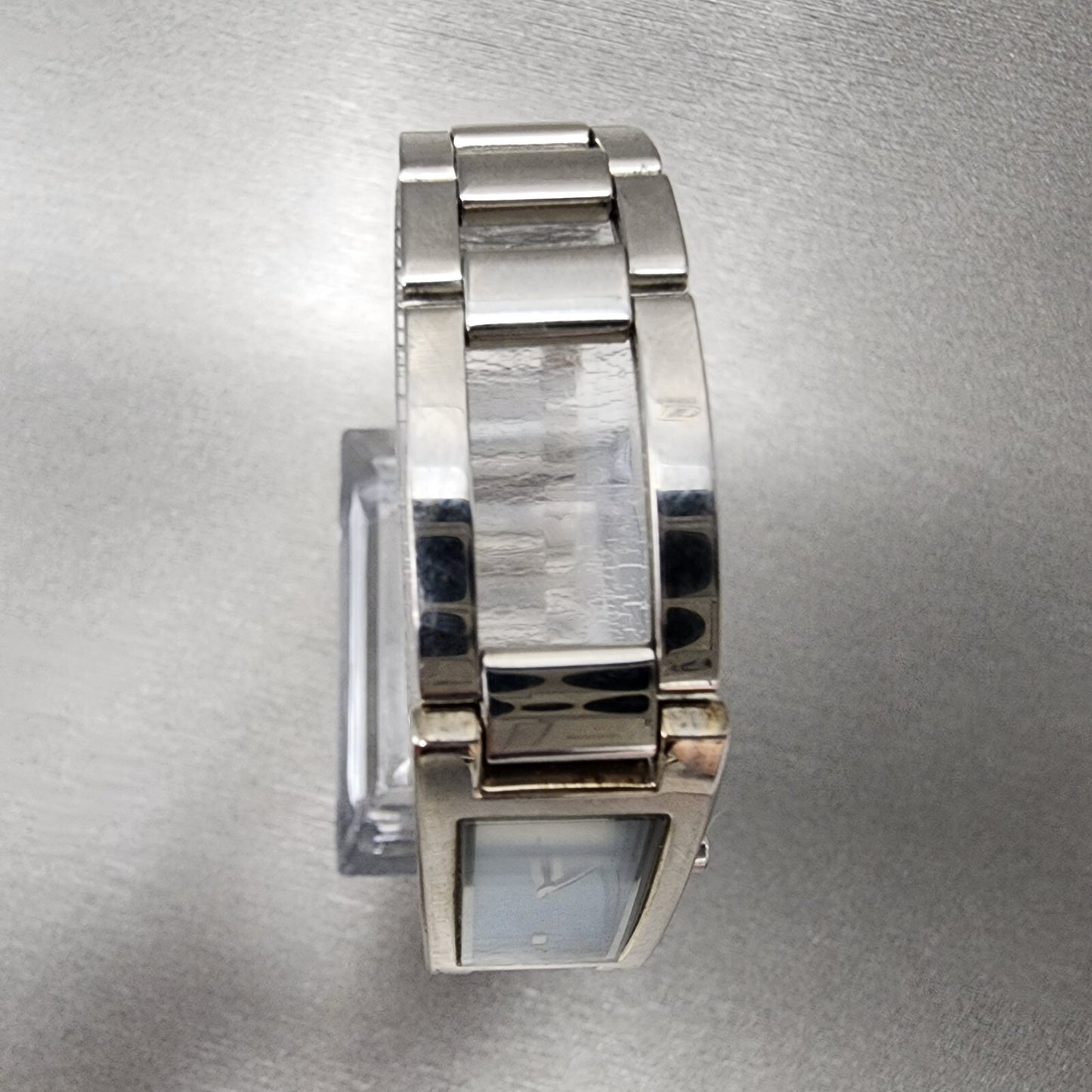 Citizen Tank Watch Women 15mm MOP Dial Silver Tone Rectangle 5421-S98985 New Bat
