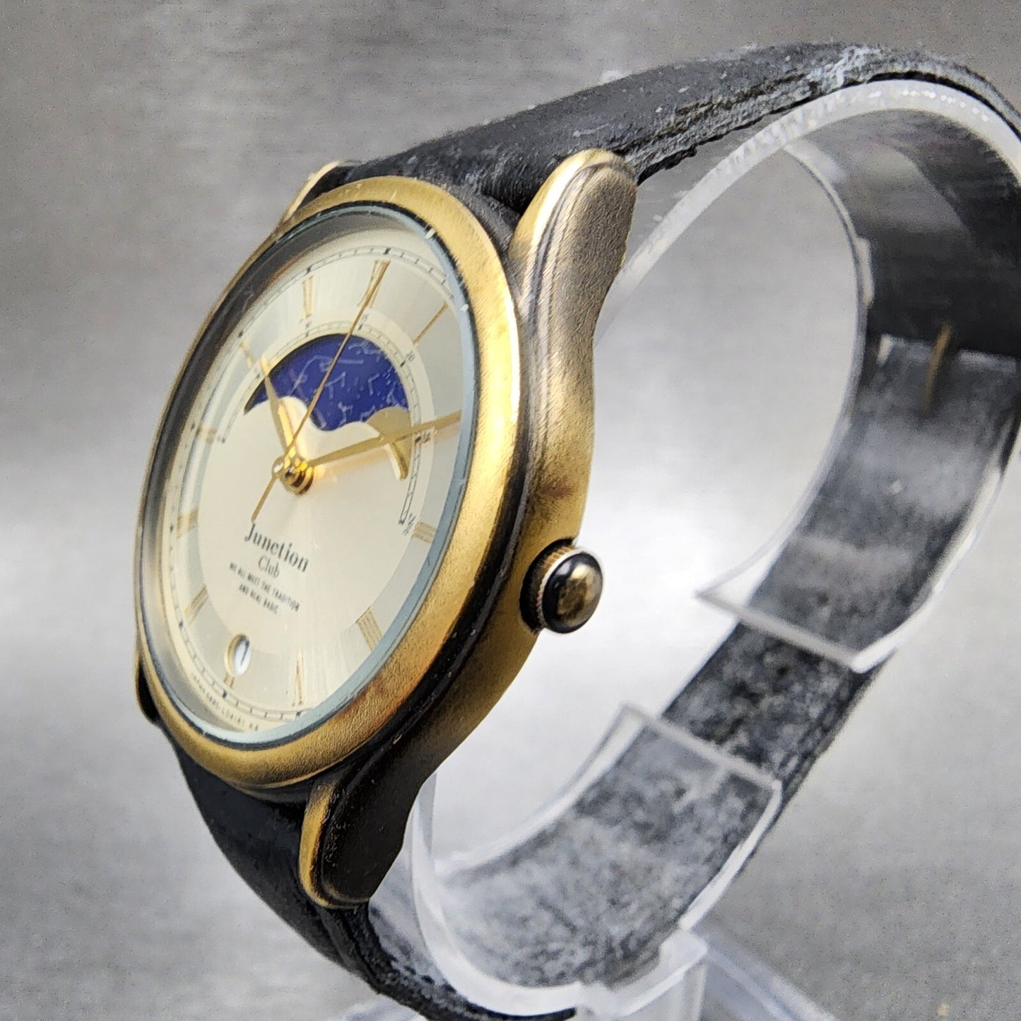Citizen Junction Watch Men 32mm Champagne Dial Bronze Tone Date 6B85 PARTS