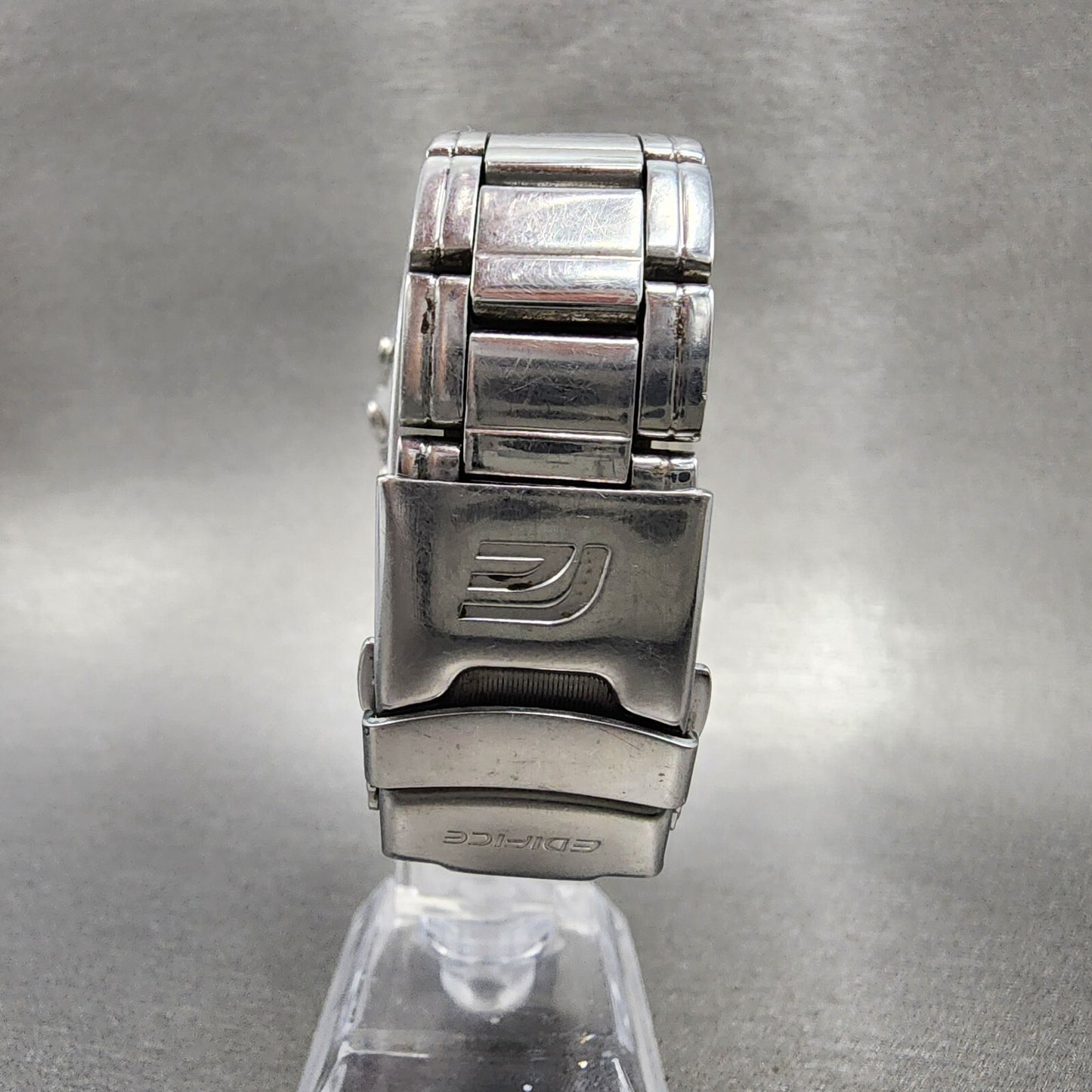 Casio Edifice EFA-122 Watch Men 41mm Analog Digital Steel Rectangle New Battery