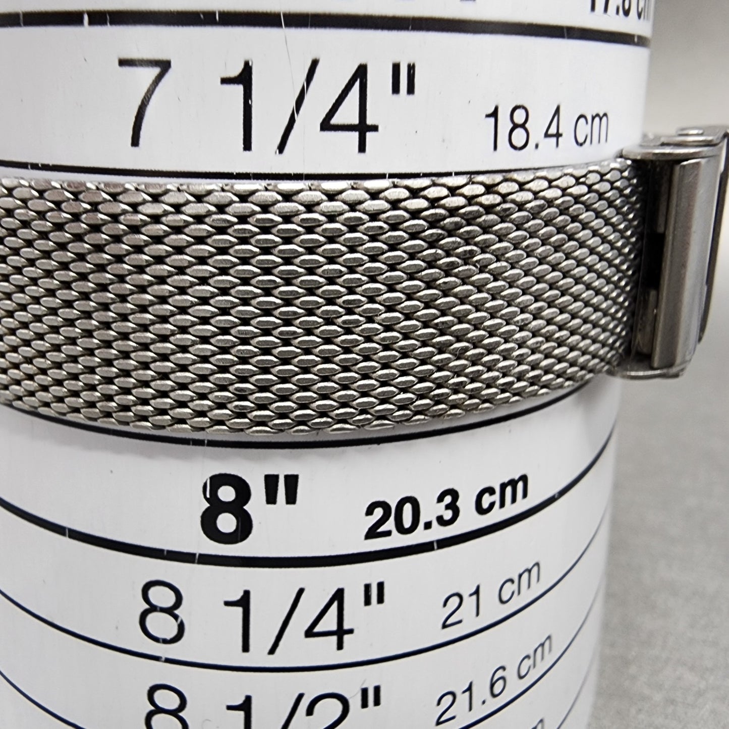 Boccia Titanium Watch Women 28mm Gray Dial Gray Tone Round Mesh Band New Battery10
