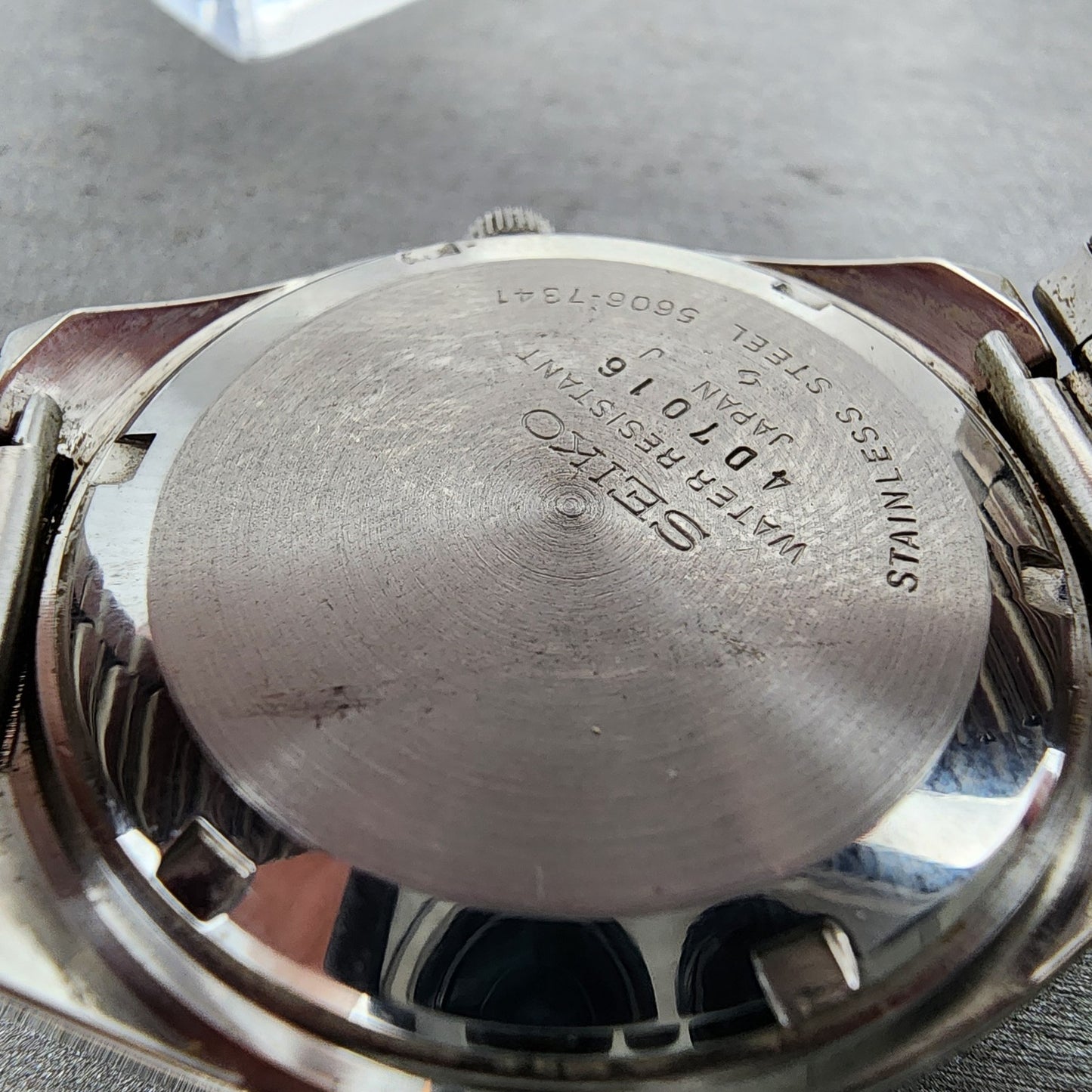 Seiko Lord Matic Watch Men 36mm Green Dial Silver Tone Daydaye 5606-7341 Runs