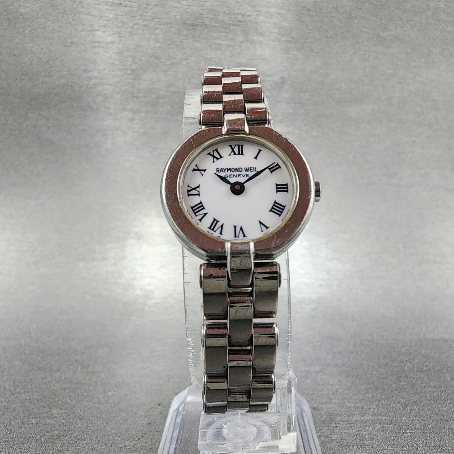 Raymond Weil Watch Women 21mm White Dial Silver Tone Round 5817 New Battery