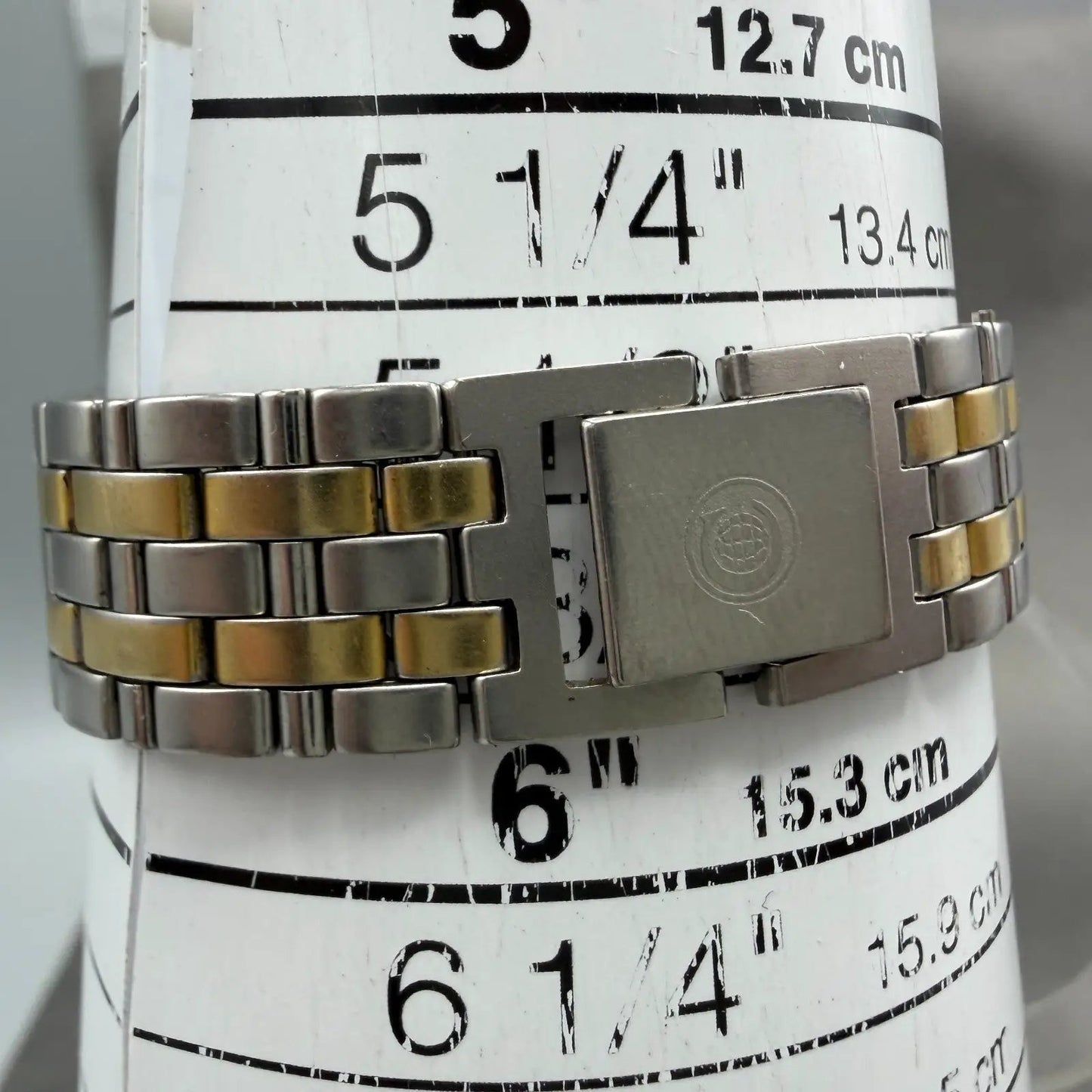 Cyma Watch Women 25mm White MOP Dial Two Tone Round 002 New Battery10