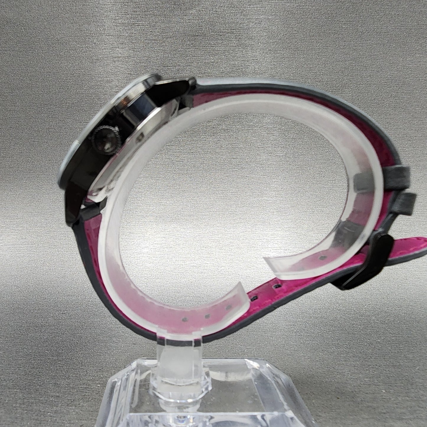 Movado Bold Watch Women 36mm Black Dial Black Case Breast Cancer ED New Battery