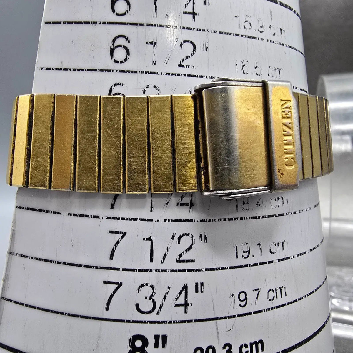 Citizen CQ Watch Men 26mm Champagne Dial Gold Tone Octagon 4031-893484 PARTS11