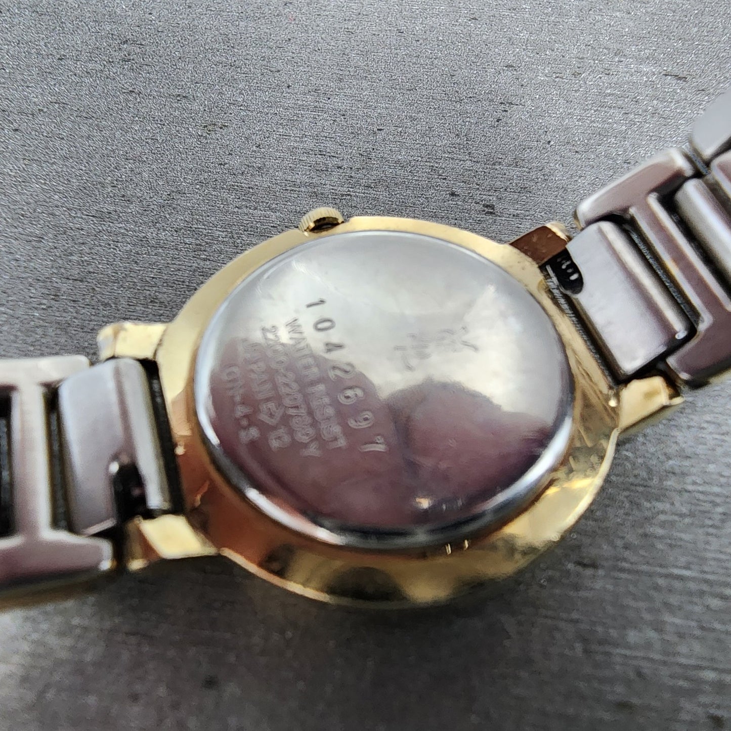 Yves Saint Laurent Watch Women 24mm Black Dial Two Tone Round 2200-229789 PARTS