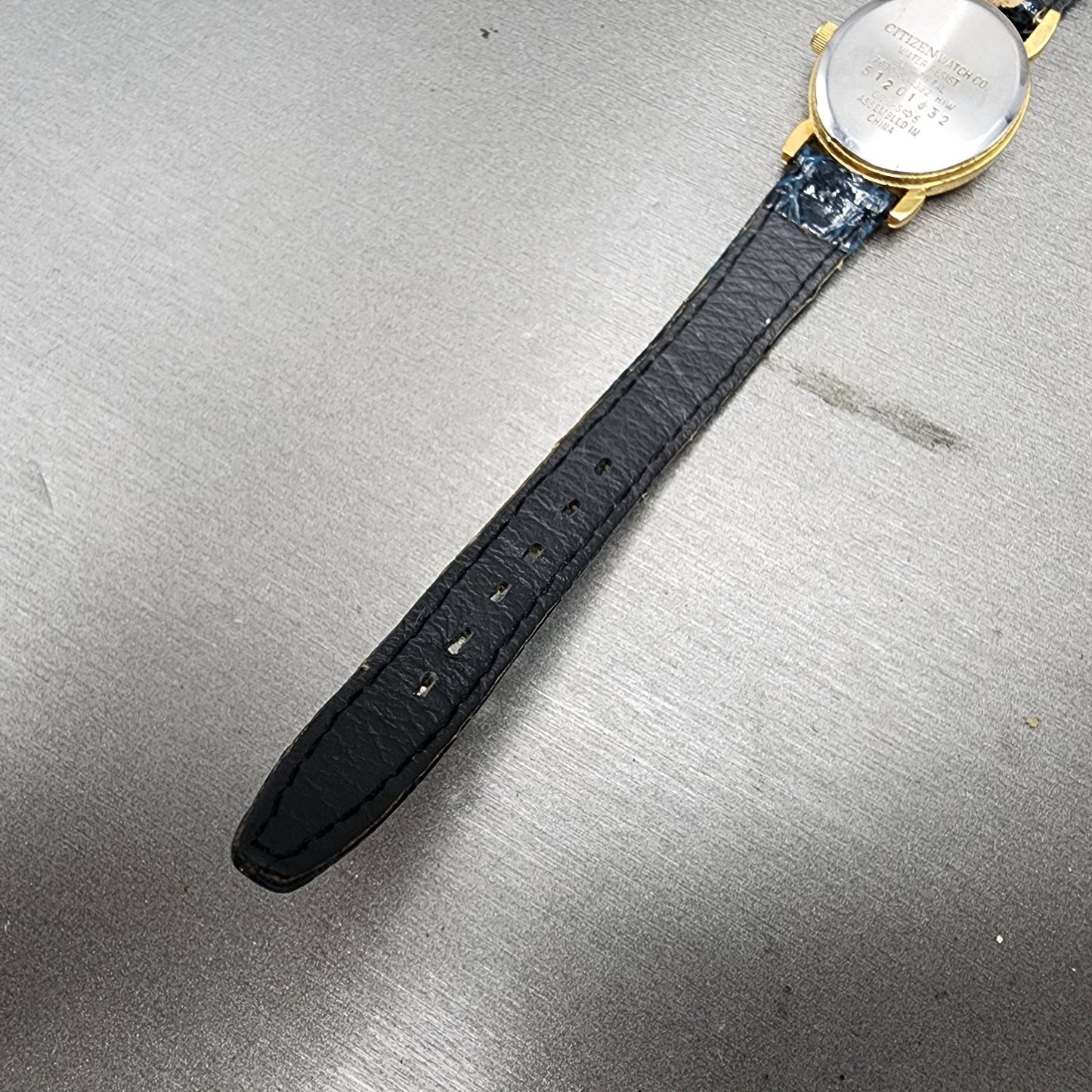 Citizen Freeway Watch Women 24mm Cream Dial Gold Tone Round New Battery VTG14