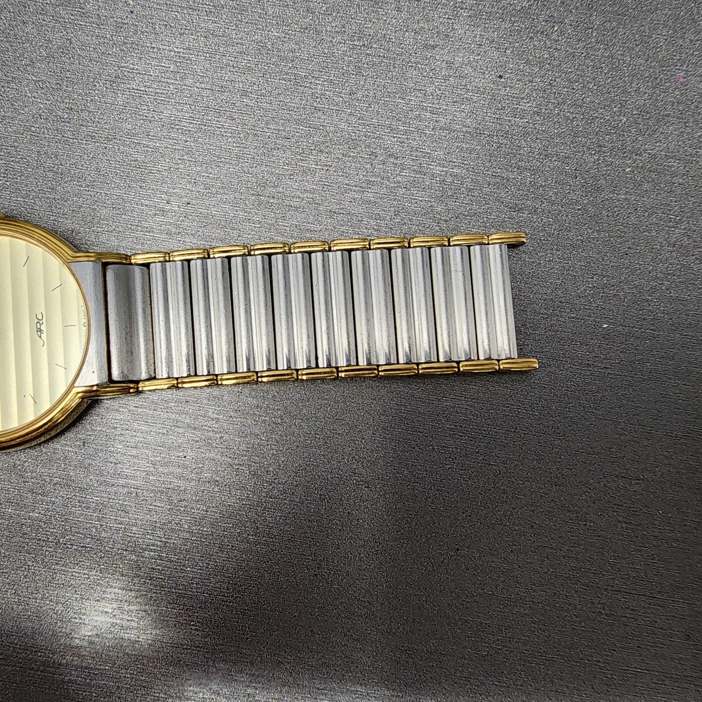 Seiko Arc Watch Men 30mm Champagne Dial Two Tone Round 5P30-6A70 PARTS