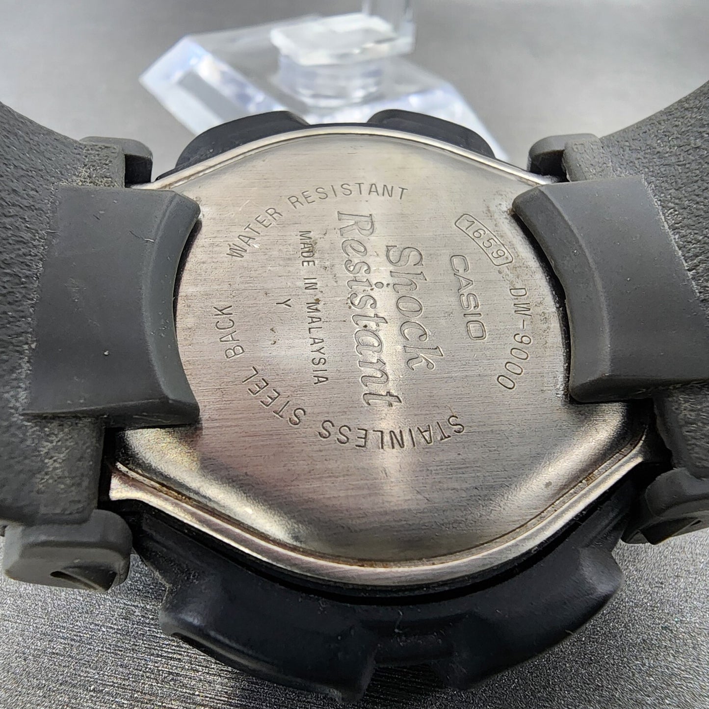 Casio G-Shock DW-9000 Watch Men 44mm Digital Black Tone Alarm Chrono New Battery