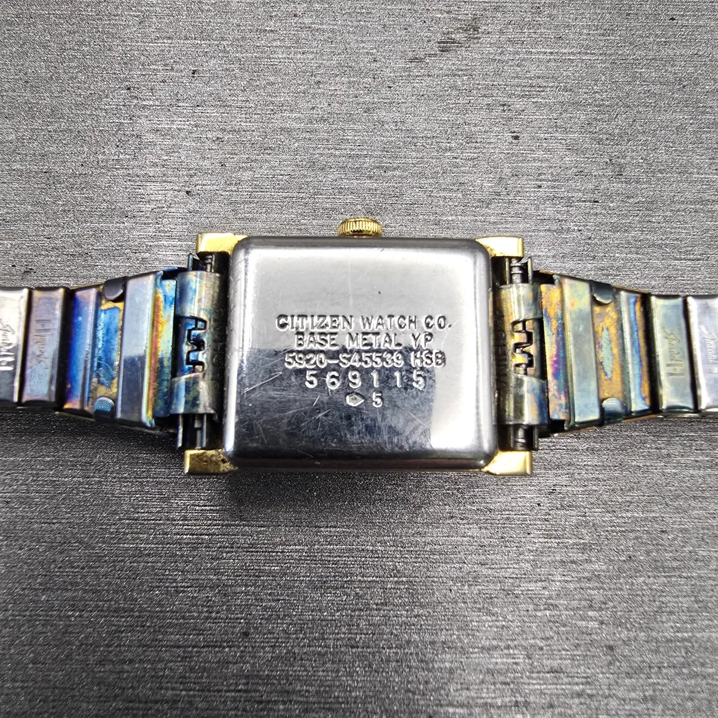 Citizen Elegance Watch Women 17mm Blue Dial Gold Tone 5920-S45539 New Battery10