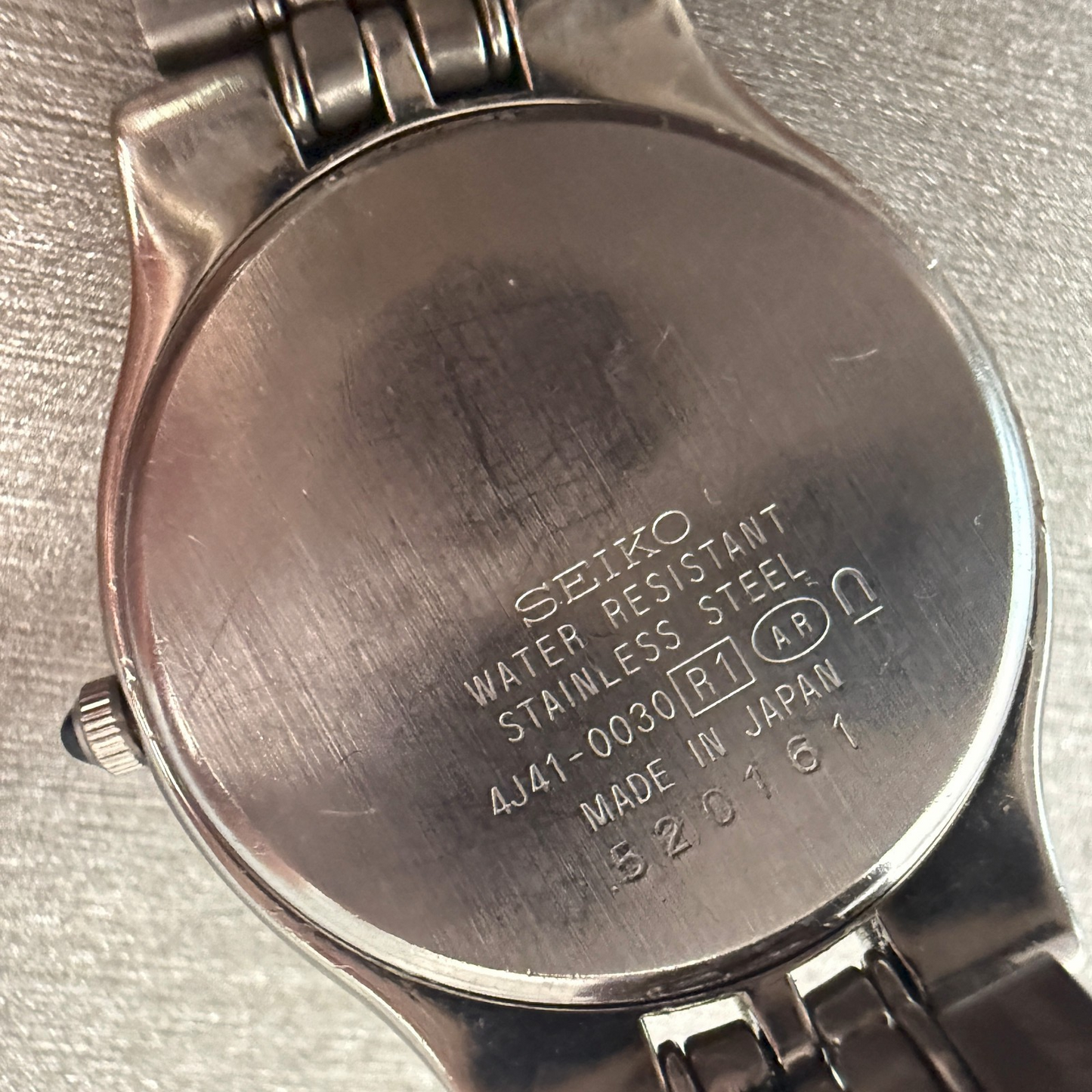 Seiko Exceline Watch Women 24mm MOP Dial Silver Tone Round 4J41-0030 New Battery10