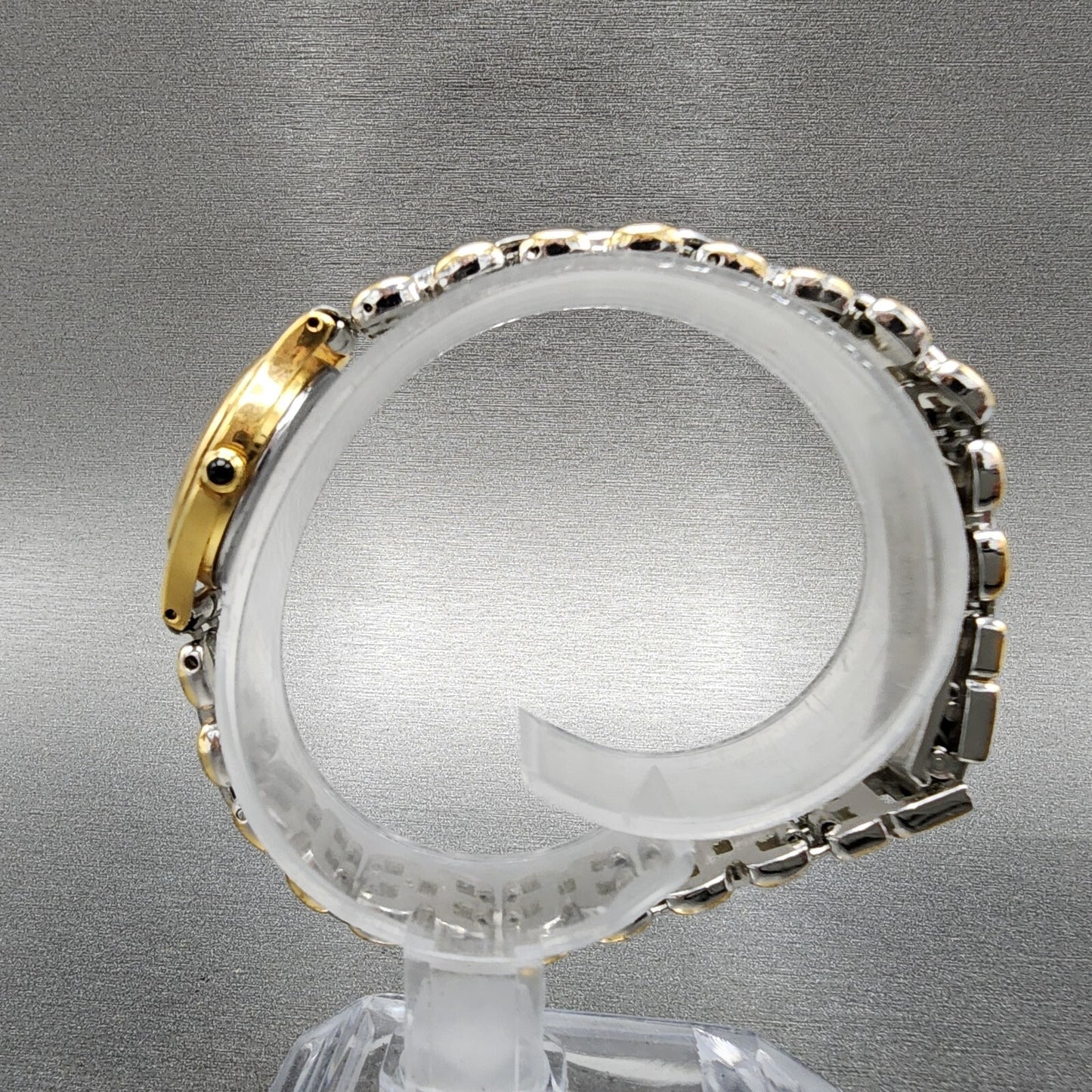 Seiko Exceline Watch Women 21mm Champagne Dial Two Tone 2j41-0040 New Battery
