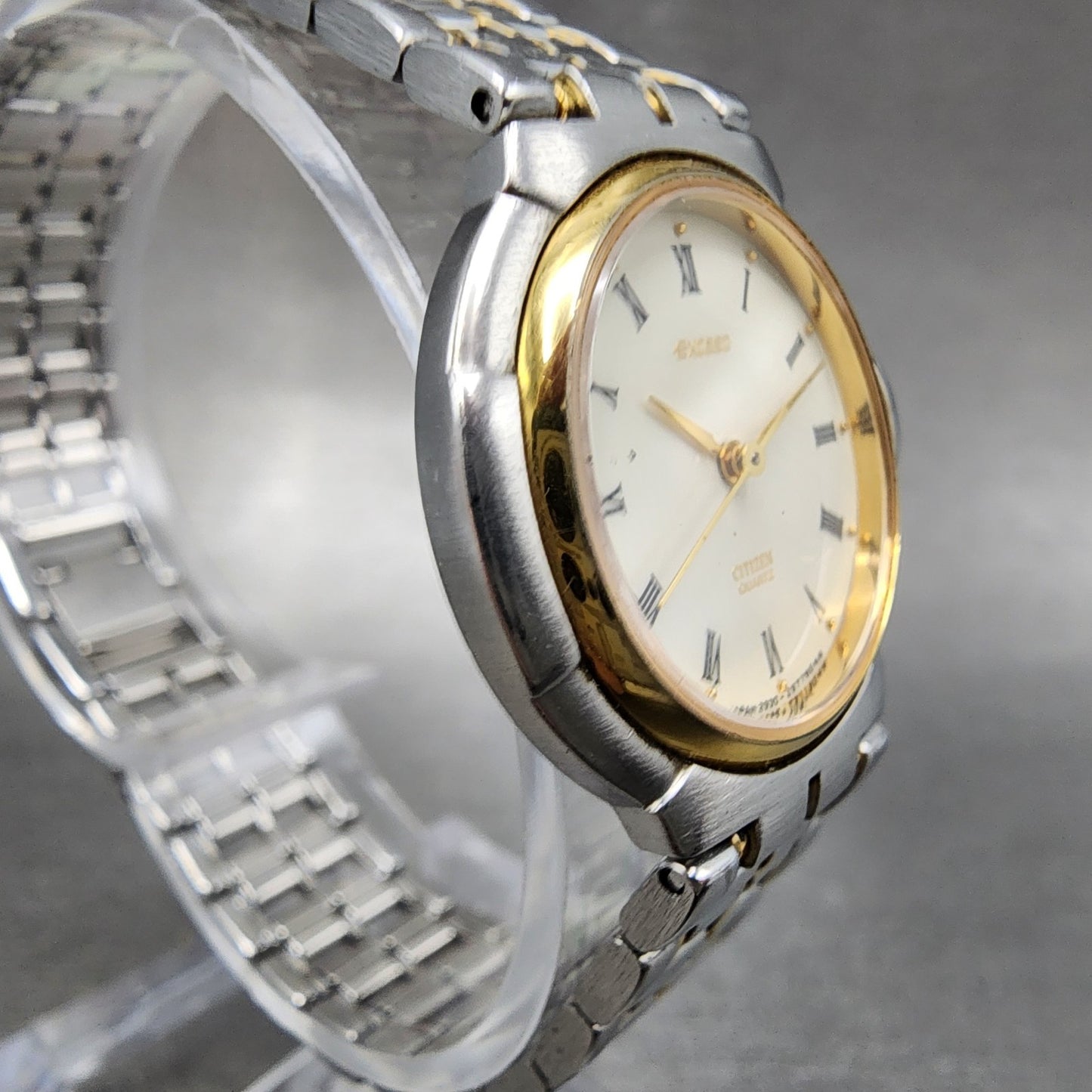 Citizen Exceed Watch Women 25mm Cream Dial Two Tone 2930-294831 New Battery
