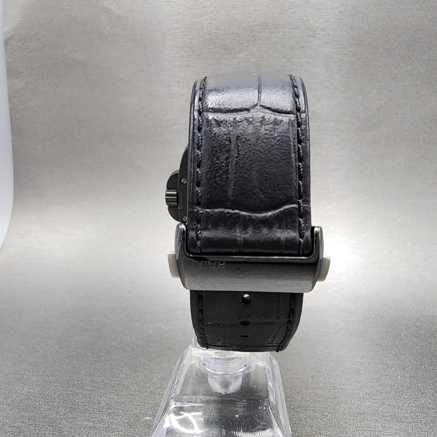 Rado HyperChrome XL Watch Men 46mm Black Dial Black Ceramic Daydate Automatic