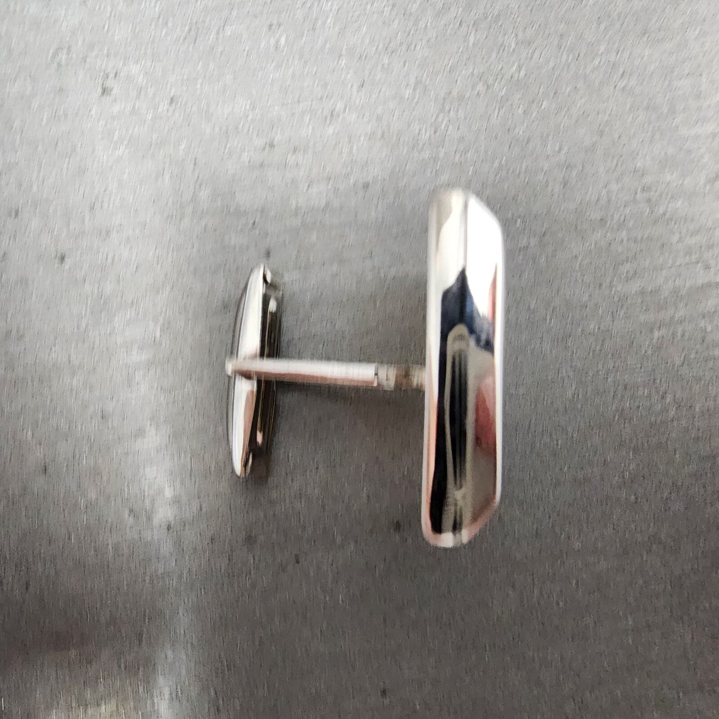 VTG Endura Cuff Link Watch Silver Tone White Dial Manual Wind PARTS