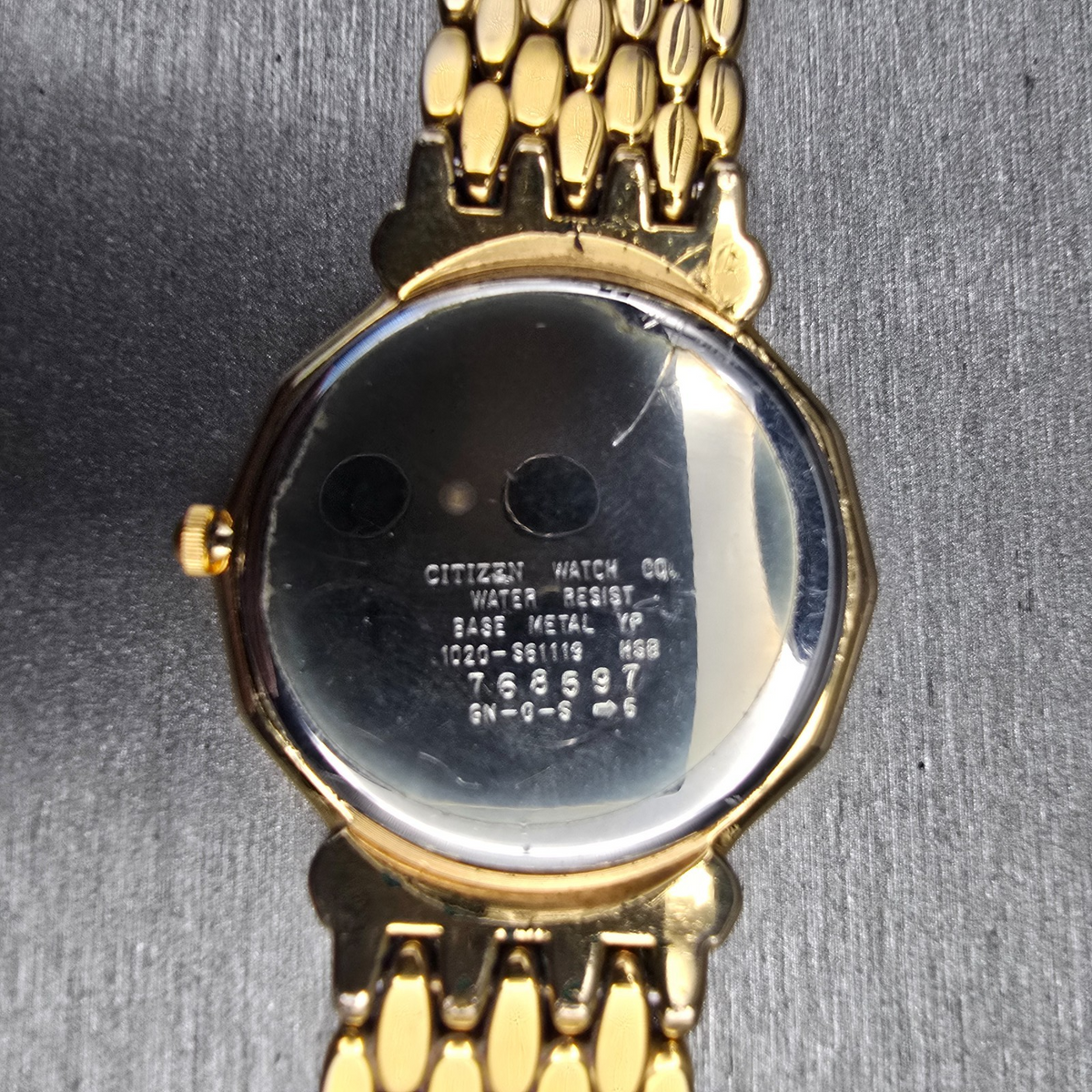 Citizen Elegance Watch Men 34mm Black Dial Gold Tone Round 1020-S61119 New Batt10