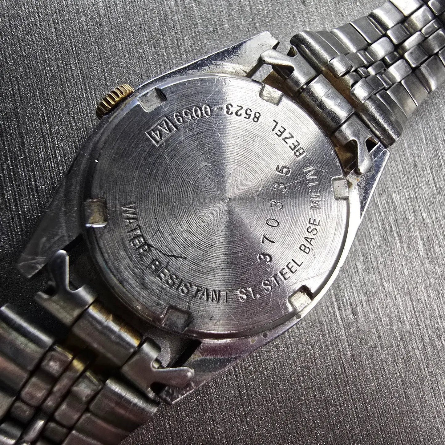 Seiko SQ Watch Women 24mm Silver Dial Two Tone Daydate Round 8523-0069 New Batt10