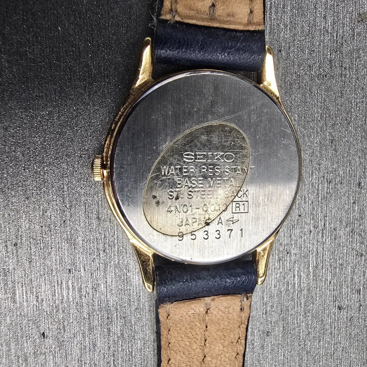 Seiko Watch Women 25mm White Dial Gold Tone Round 4N01-0010 New Battery Vintage10