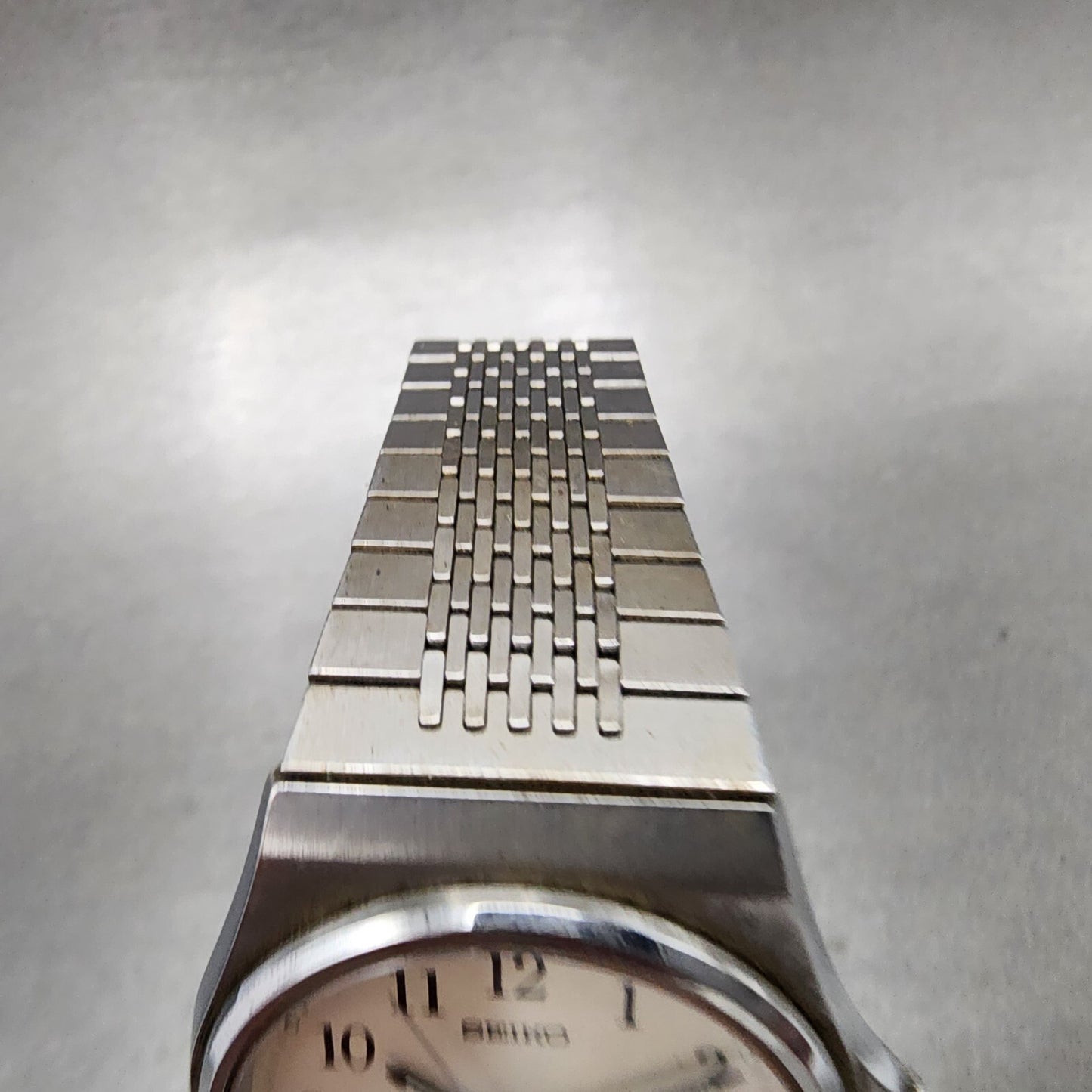 Seiko Chronos Watch Men 35mm Silver Tone Silver Dial Daydate 5h23-7d20 PARTS