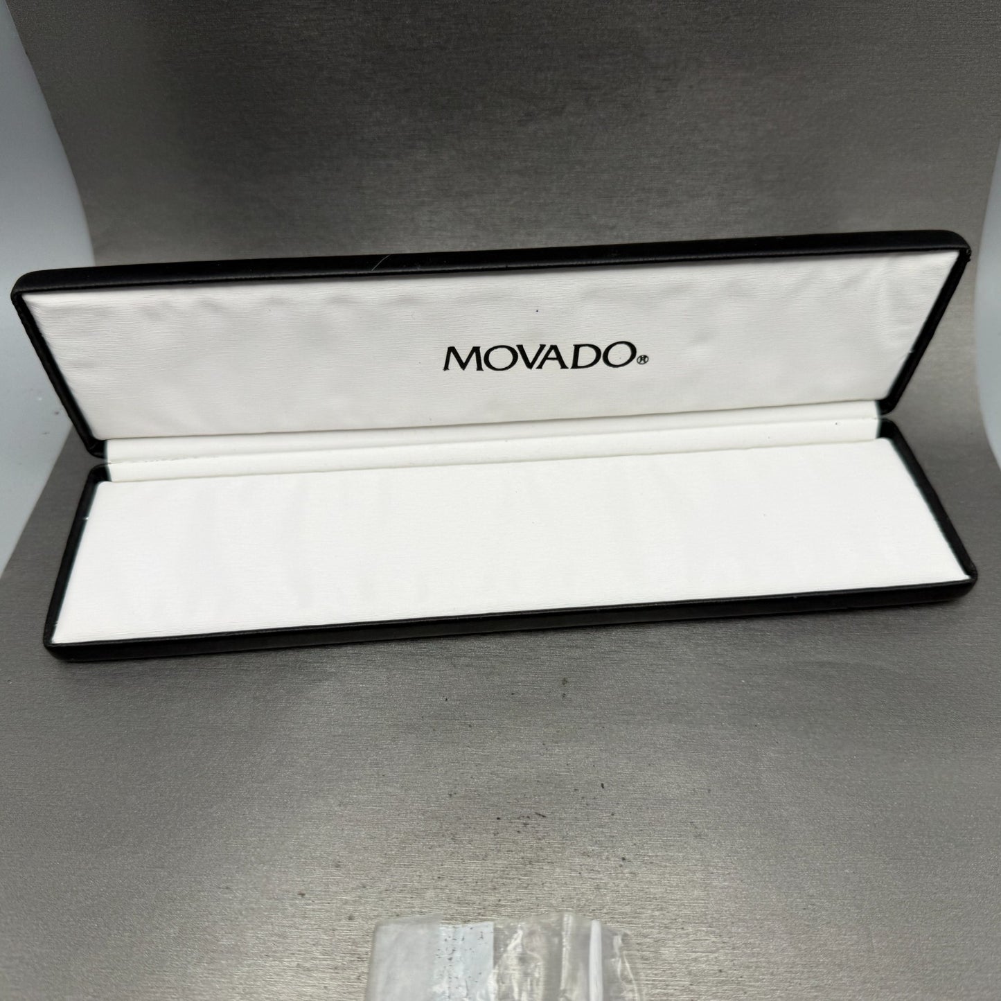 Movado Museum Watch Men 32mm Black Dial Black Tone Round 84.C6.880 New Battery13