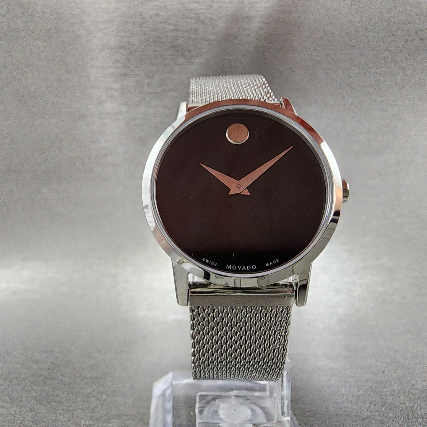 Movado Museum Classic Watch Women 28mm Black Dial Stainless Steel 0607220 A1234