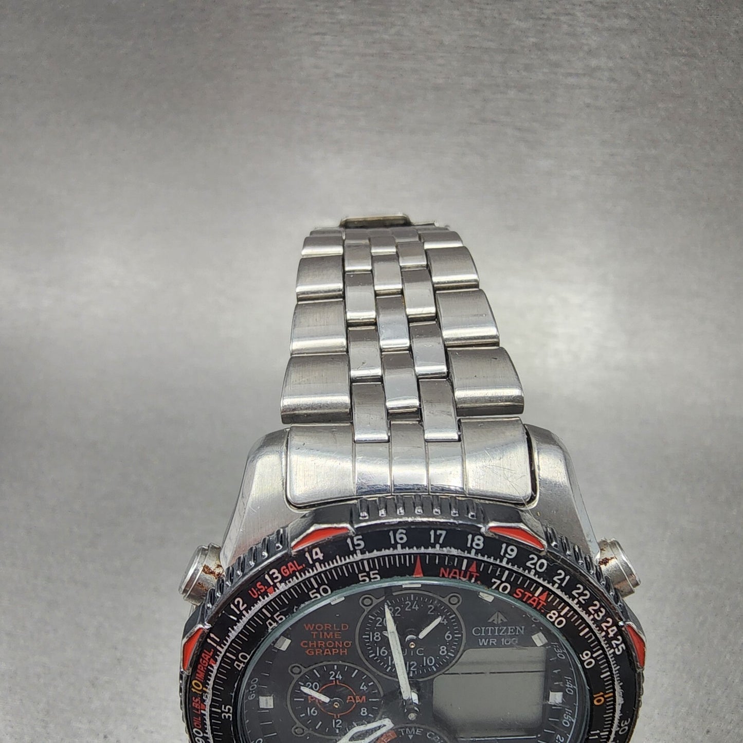 Citizen Skyhawk Watch Men 42mm Black Dial Steel C300-Q00214 PARTS