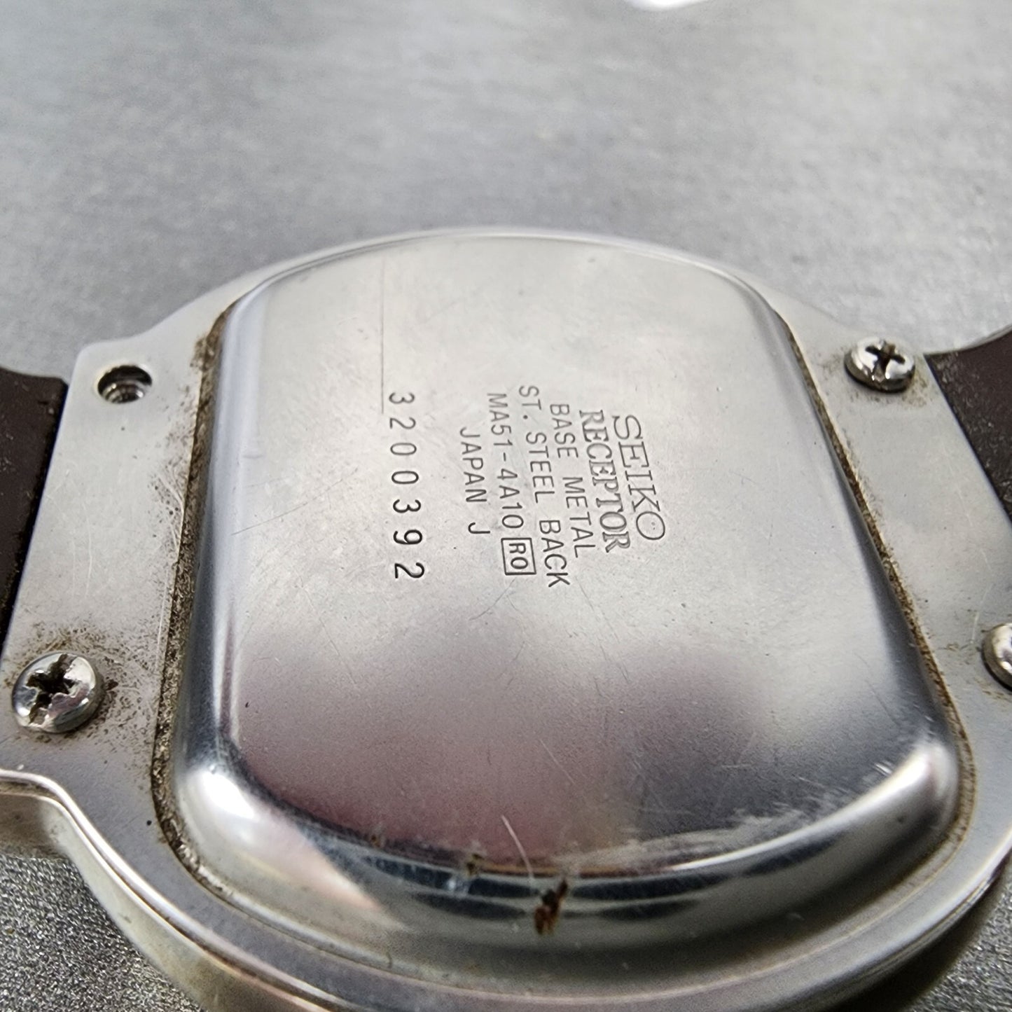 Seiko Receptor Watch Men 43m Digital Two Tone Ma51-4a10 New Battery