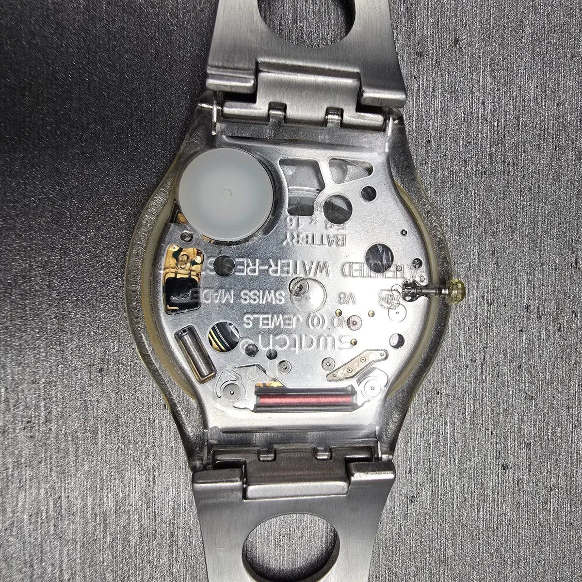 Swatch Skin Simple Like Watch Women 34MM Black Dial Clear Case SFK111G New Batt10