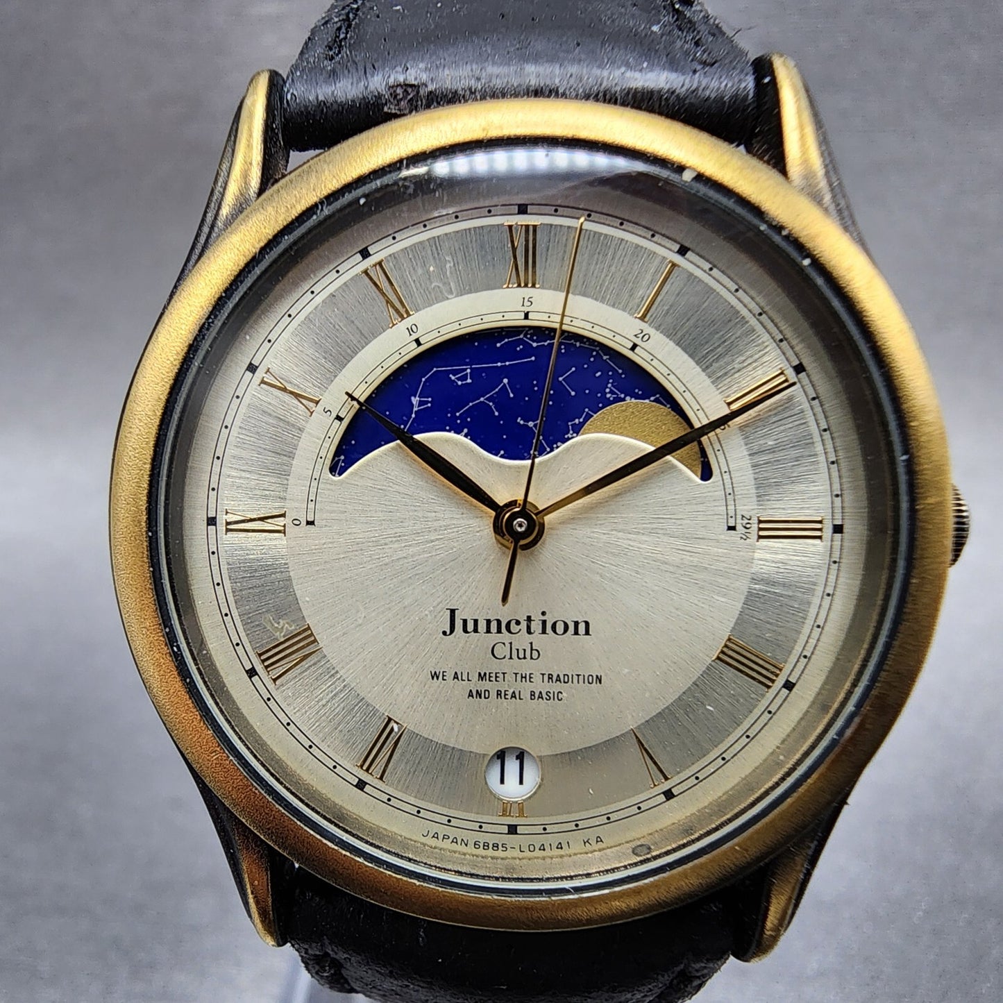 Citizen Junction Watch Men 32mm Champagne Dial Bronze Tone Date 6B85 PARTS