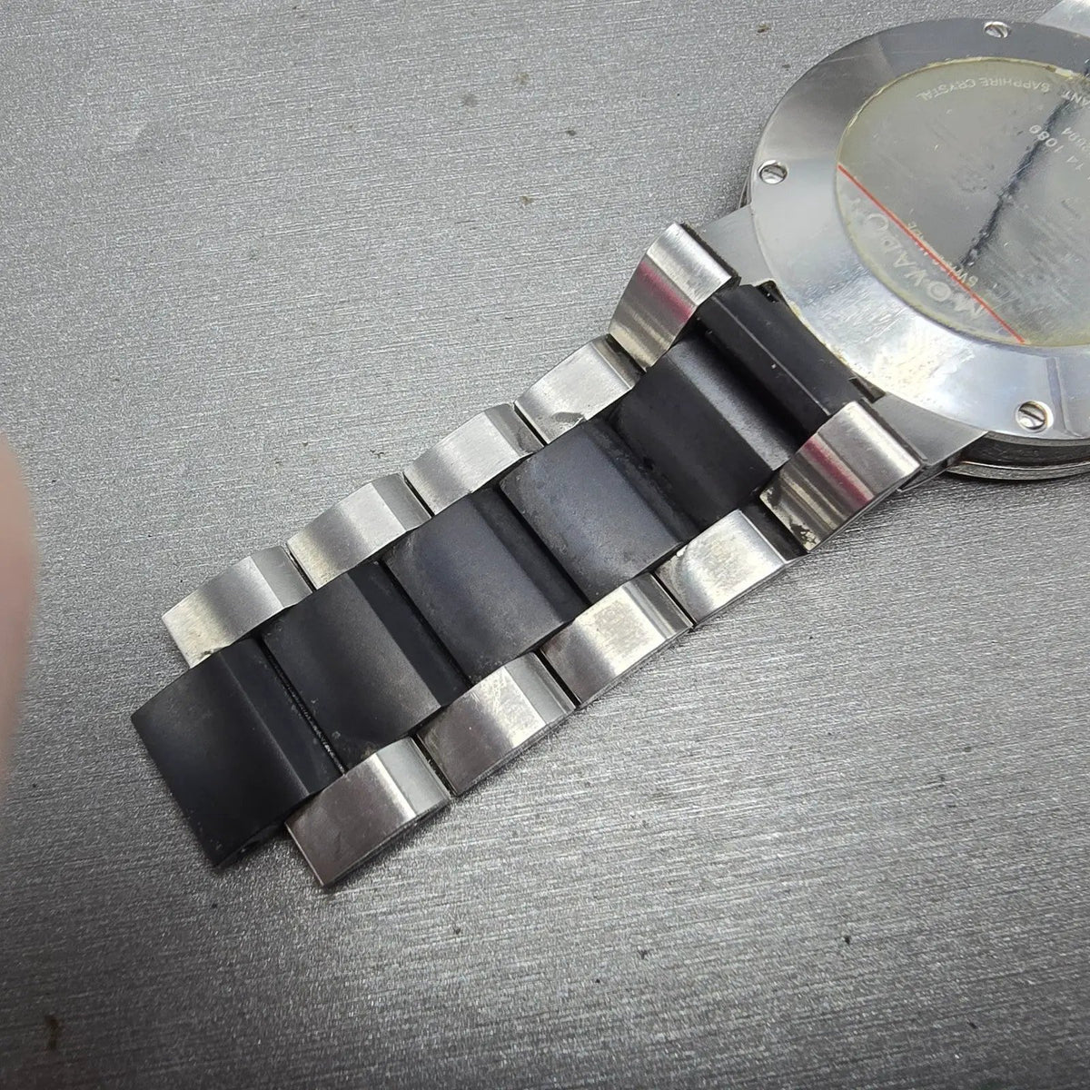 Movado Verto Watch Men 40mm black Dial Silver Tone 19 1 14 1089 New Battery13