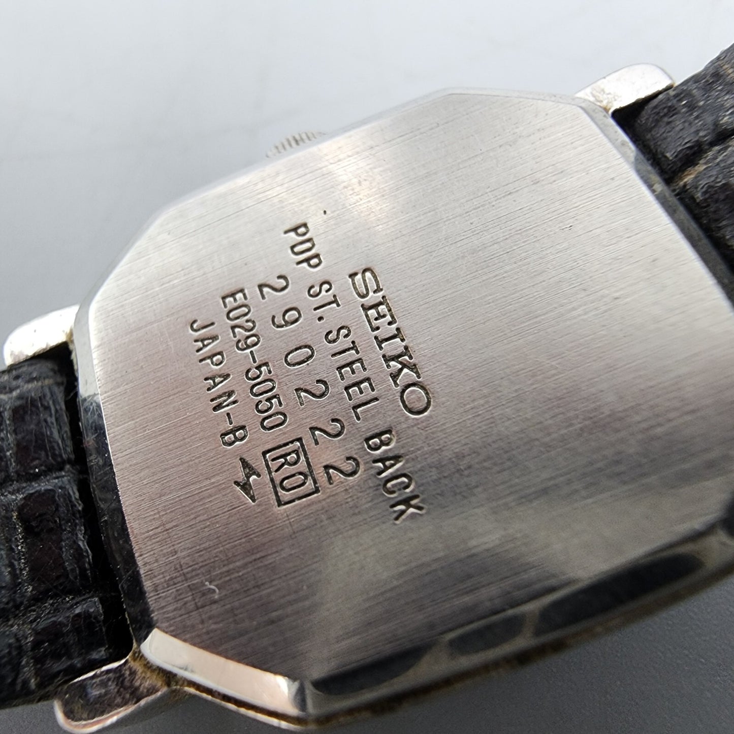 VTG Seiko Watch Women 22mm Analog Digital Silver Dial Palladium READ!!! E029