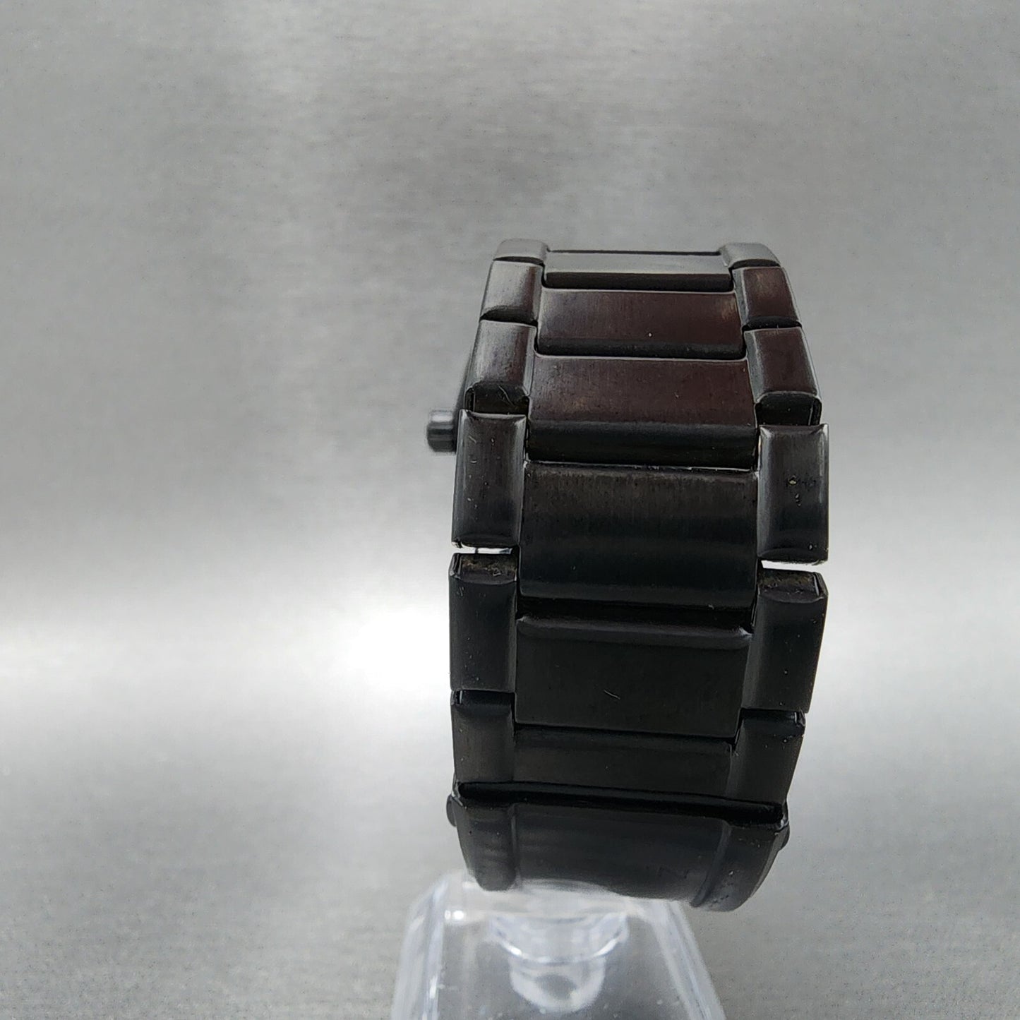 Nixon Cannon Watch Men 40mm Black Dial Black Tone Round Bracelet new Battery