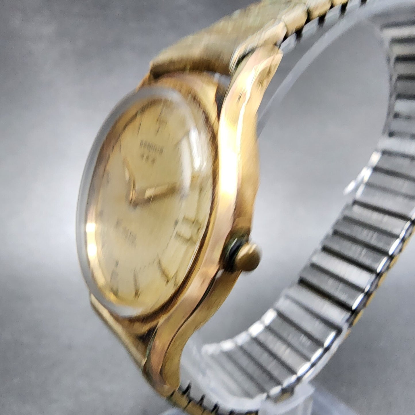Benrus Three Star Automatic 25 Jewels Watch Men 34mm Cream Dial Gold Tone PARTS